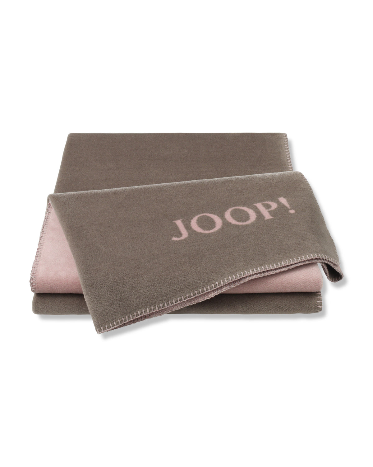 JOOP! FABRICS COLLECTION Wohndecke UNI-DOUBLEFACE, 150x200 cm, Taupe-Lotus