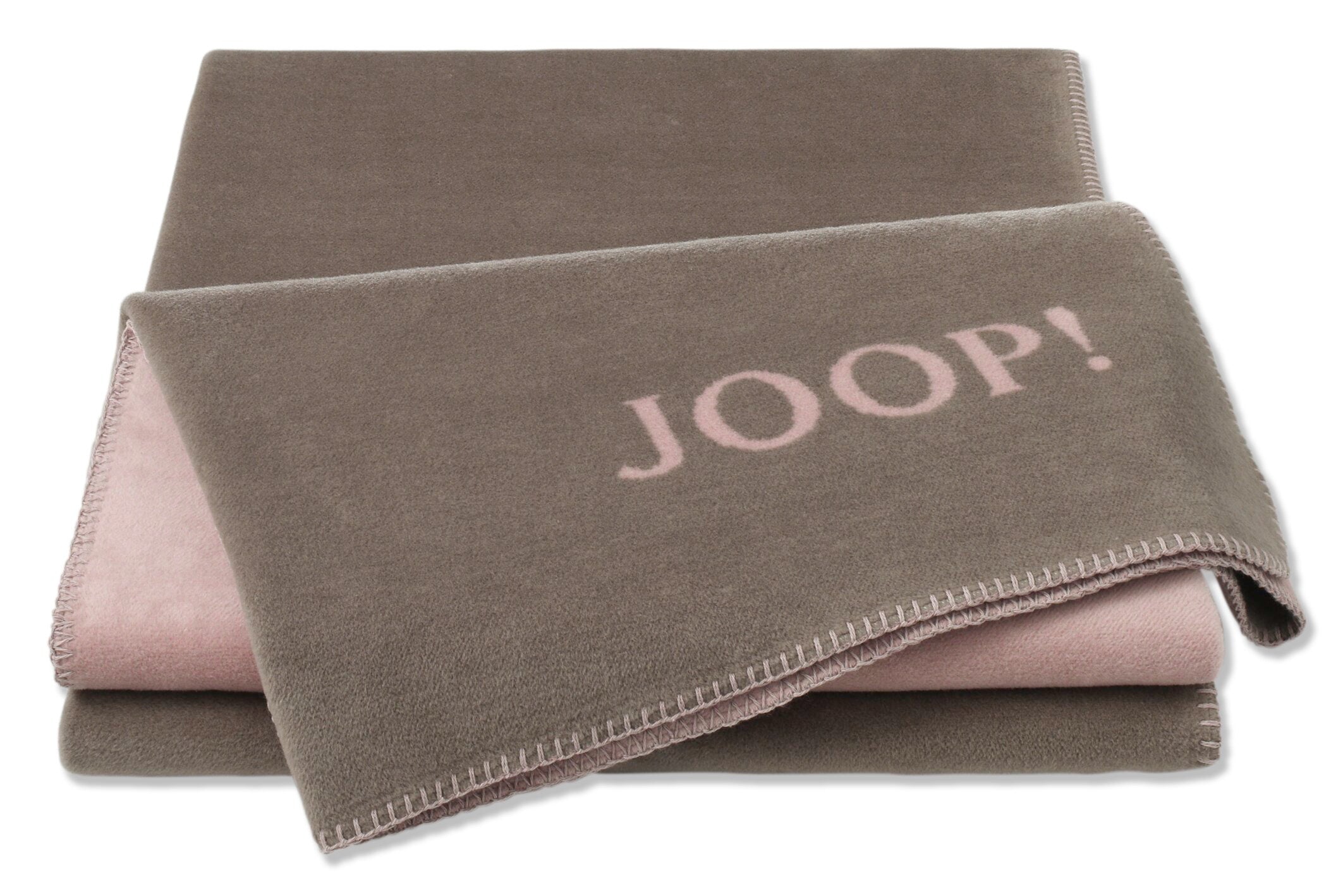 JOOP! FABRICS COLLECTION Wohndecke UNI-DOUBLEFACE, 150x200 cm, Taupe-Lotus