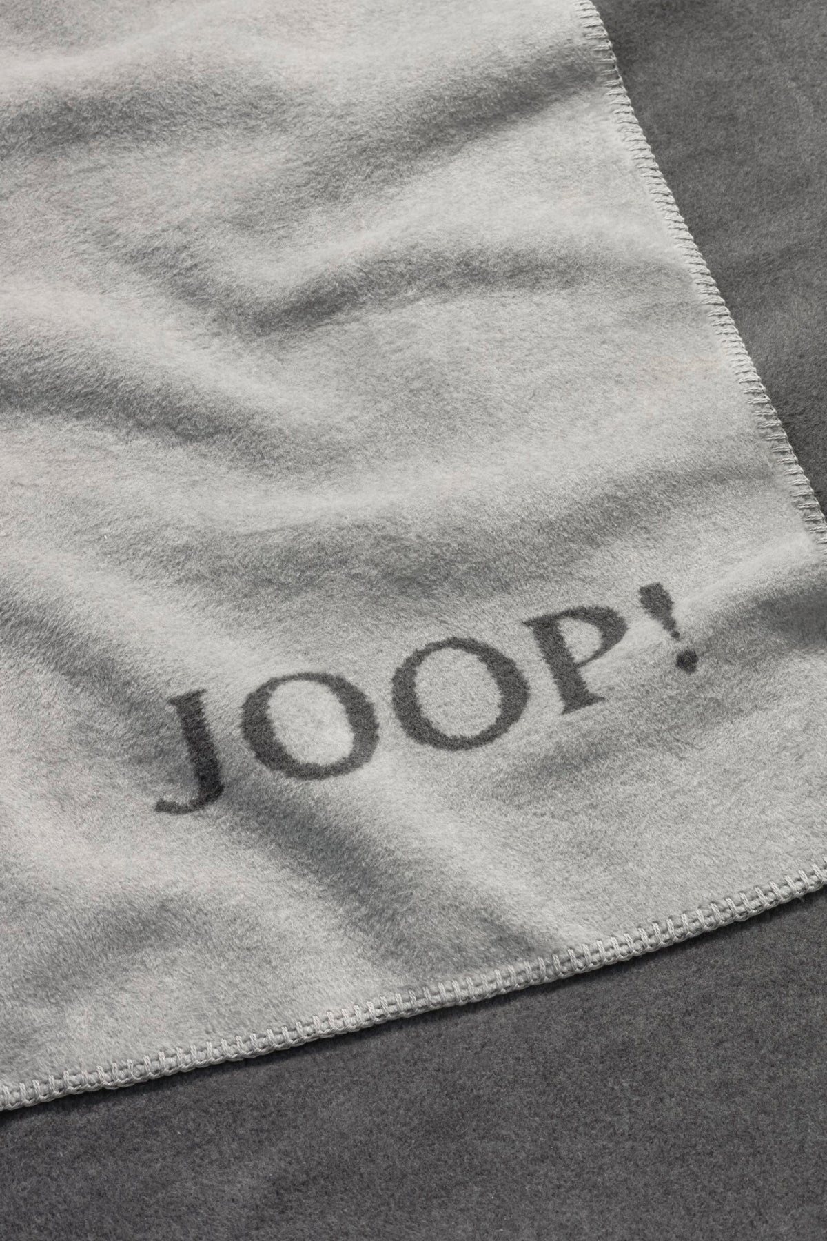 JOOP! FABRICS COLLECTION Wohndecke UNI-DOUBLEFACE, 150x200 cm, Ash-Schiefer
