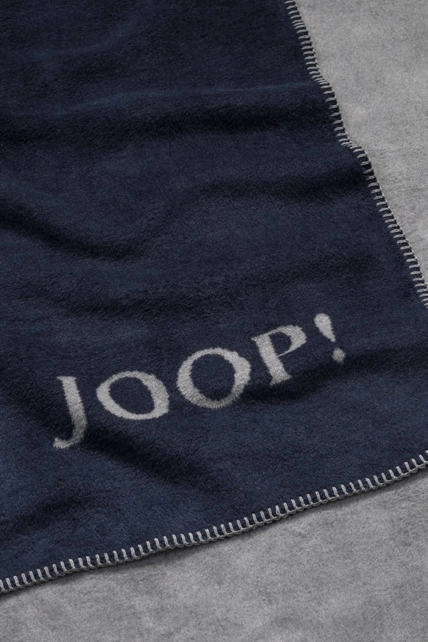 JOOP! FABRICS COLLECTION Wohndecke UNI-DOUBLEFACE, 150x200 cm, Marine-Graphit