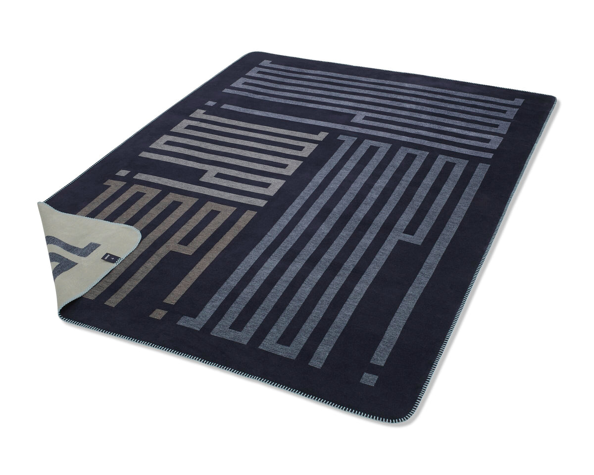JOOP! BARS Wohndecke 150x200 cm, Navy