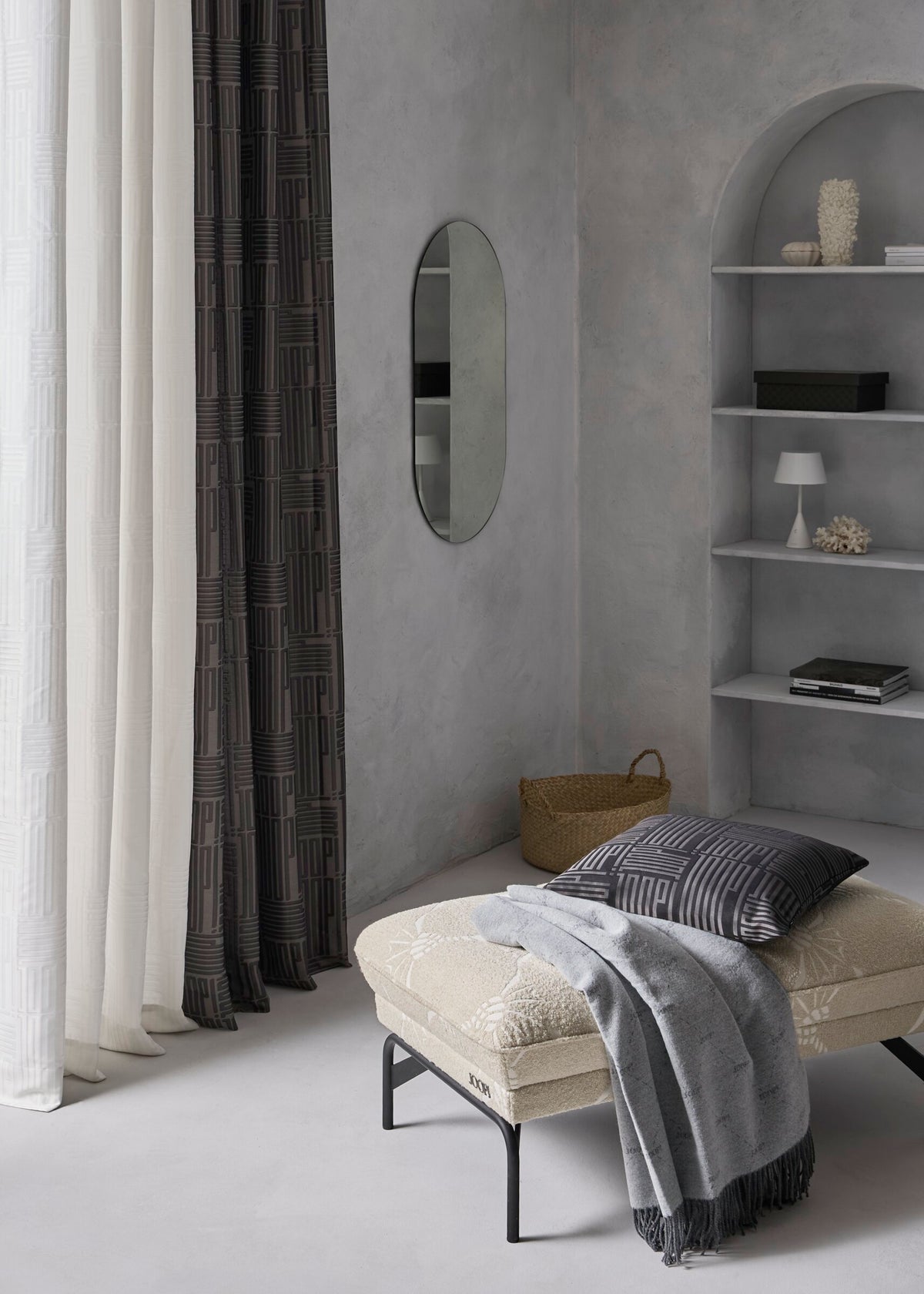 JOOP! FINE-DIAMOND Plaid 130x170 cm, Silber