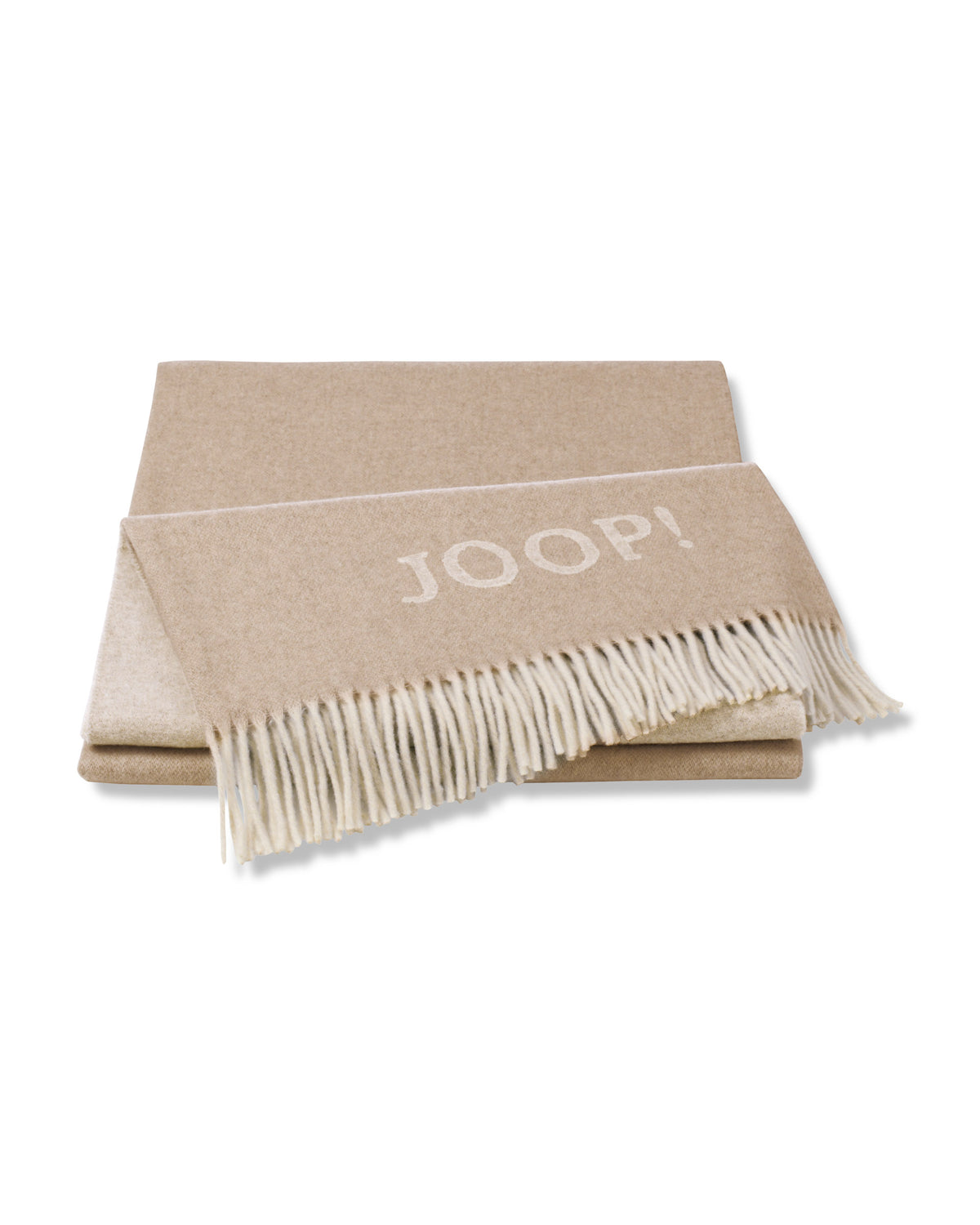 JOOP! FINE-DOUBLEFACE Plaid 130x180 cm, Creme-Natur