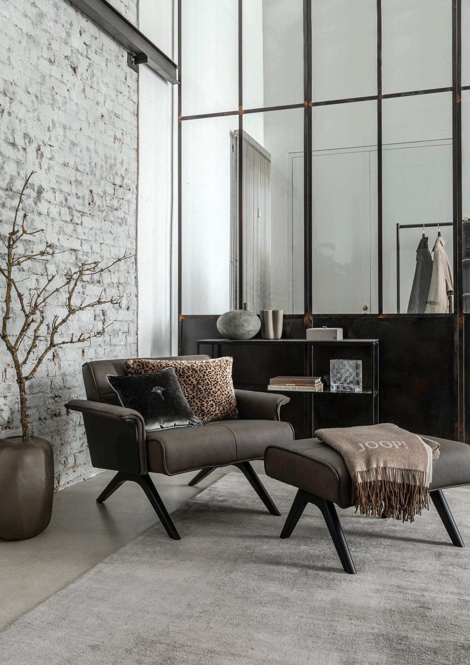 JOOP! FINE-DOUBLEFACE Plaid 130x180 cm, Taupe-Beige