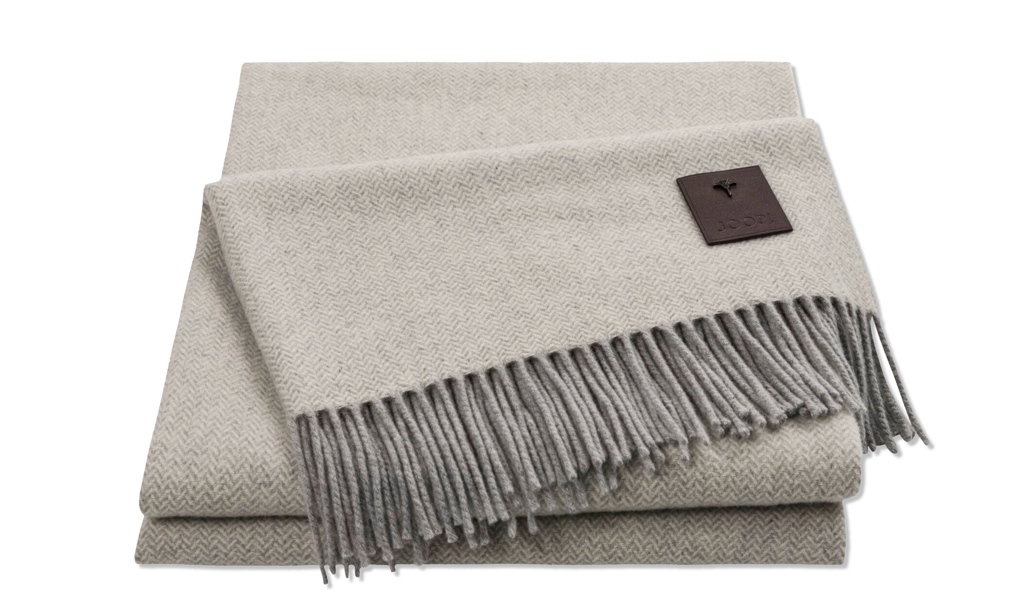 JOOP! FINE-ELEGANT Plaid 140x200 cm, Silber