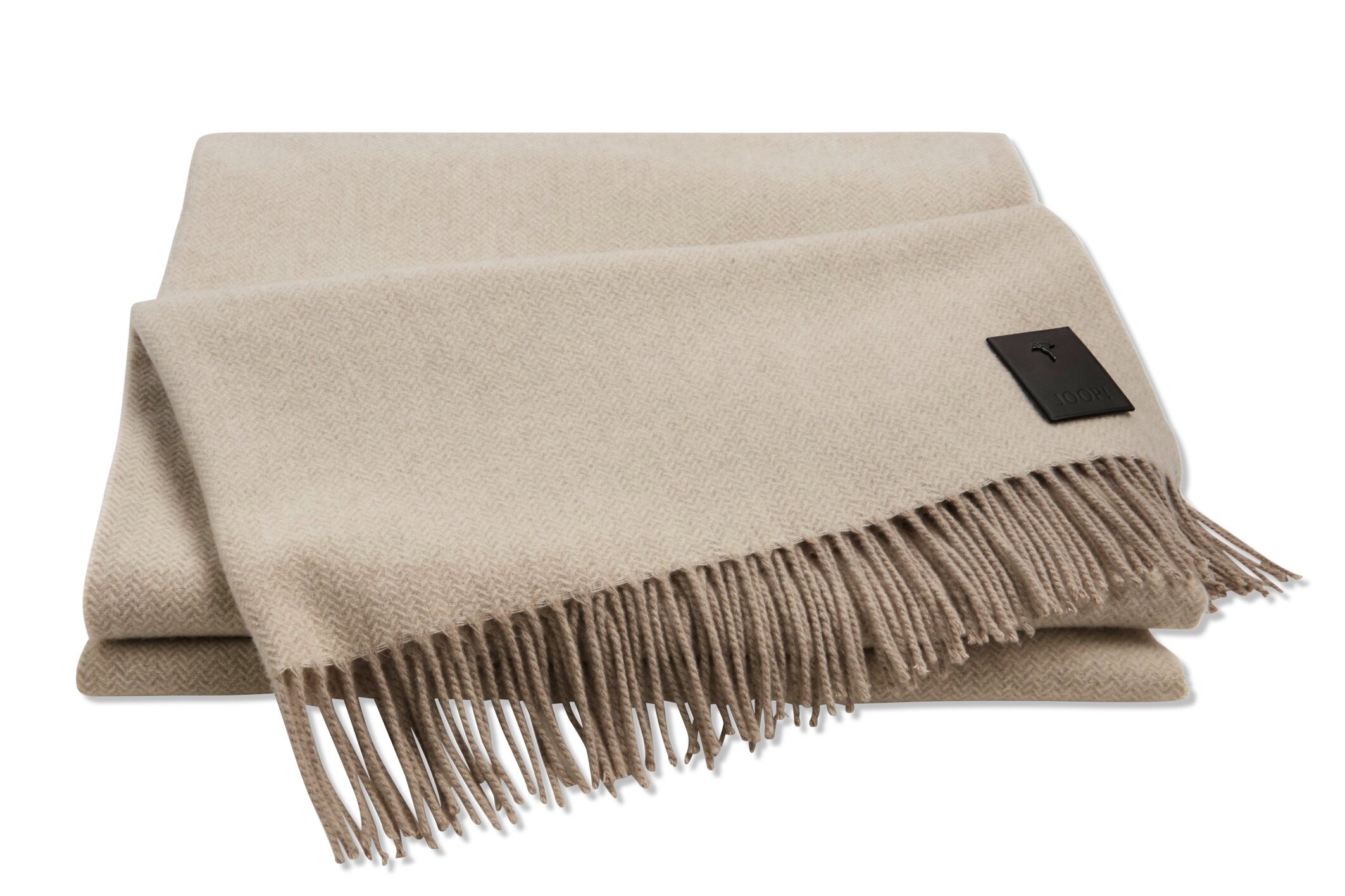 JOOP! FINE-ELEGANT Plaid 140x200 cm, Natur