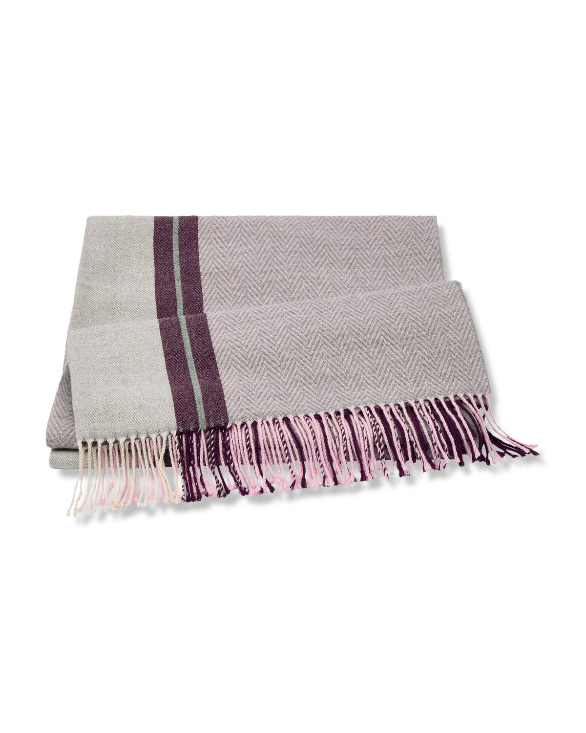 JOOP! FINE-HERRINGBONE Plaid 130x170 cm, Rose