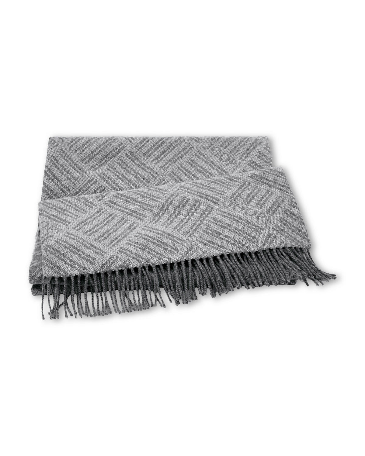 JOOP! FINE-MESHWORK Plaid 140x180 cm, Silber-Grau