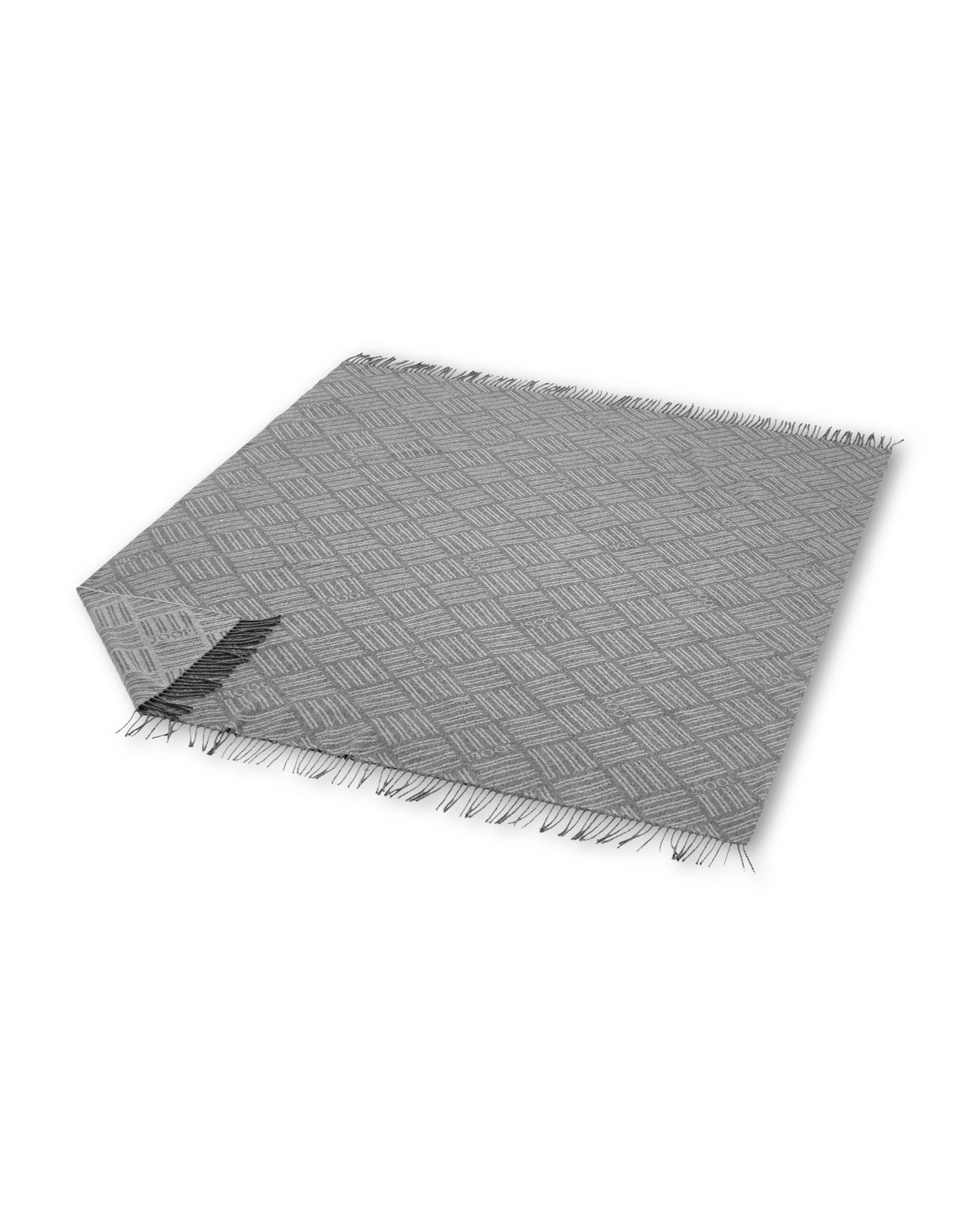 JOOP! FINE-MESHWORK Plaid 140x180 cm, Silber-Grau