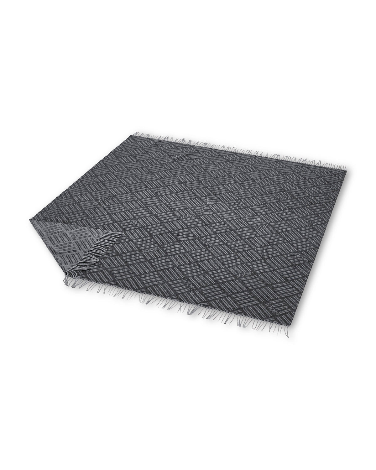 JOOP! FINE-MESHWORK Plaid 140x180 cm, Anthrazit-Grau
