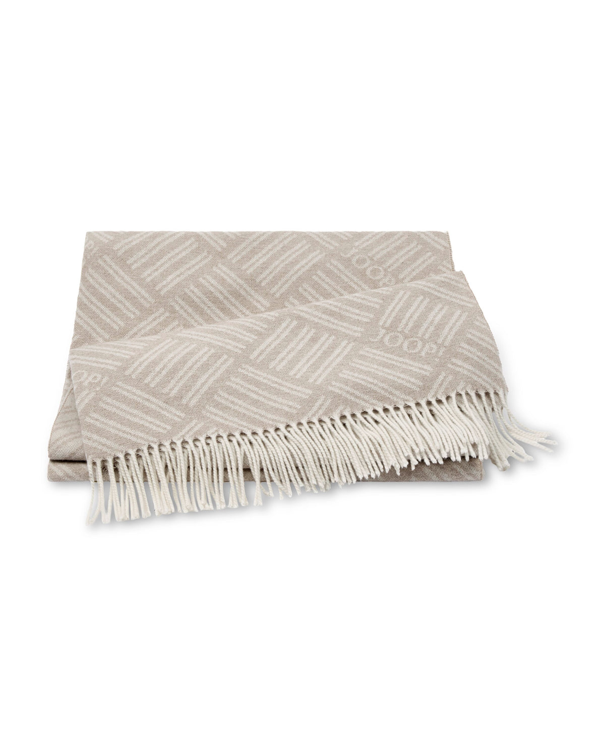 JOOP! FINE-MESHWORK Plaid 140x180 cm, Natur-Ecru