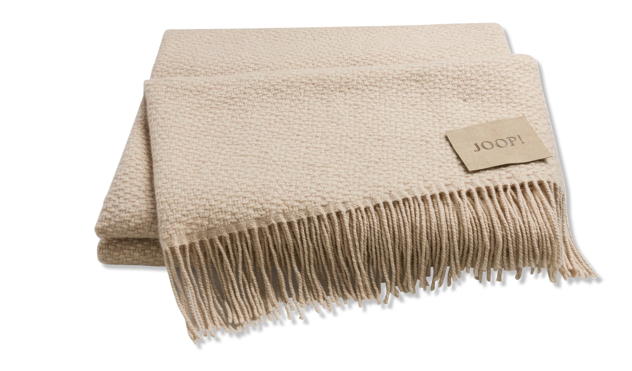 JOOP! FINE-WOVEN Plaid 130x190 cm, Natur