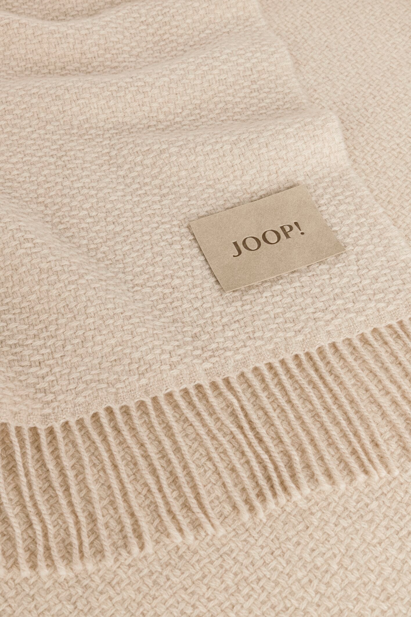 JOOP! FINE-WOVEN Plaid 130x190 cm, Natur