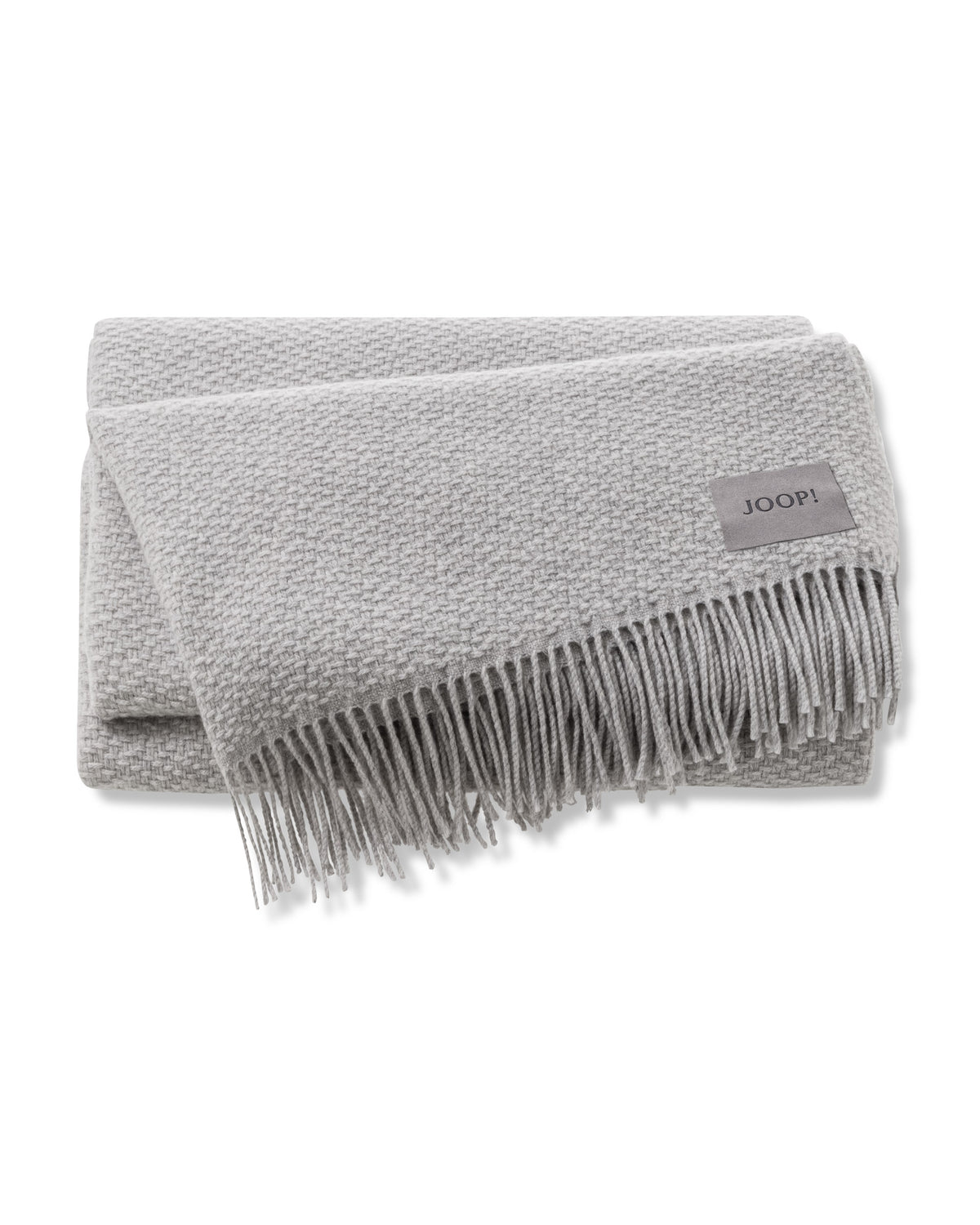 JOOP! FINE-WOVEN Plaid 130x190 cm, Silber
