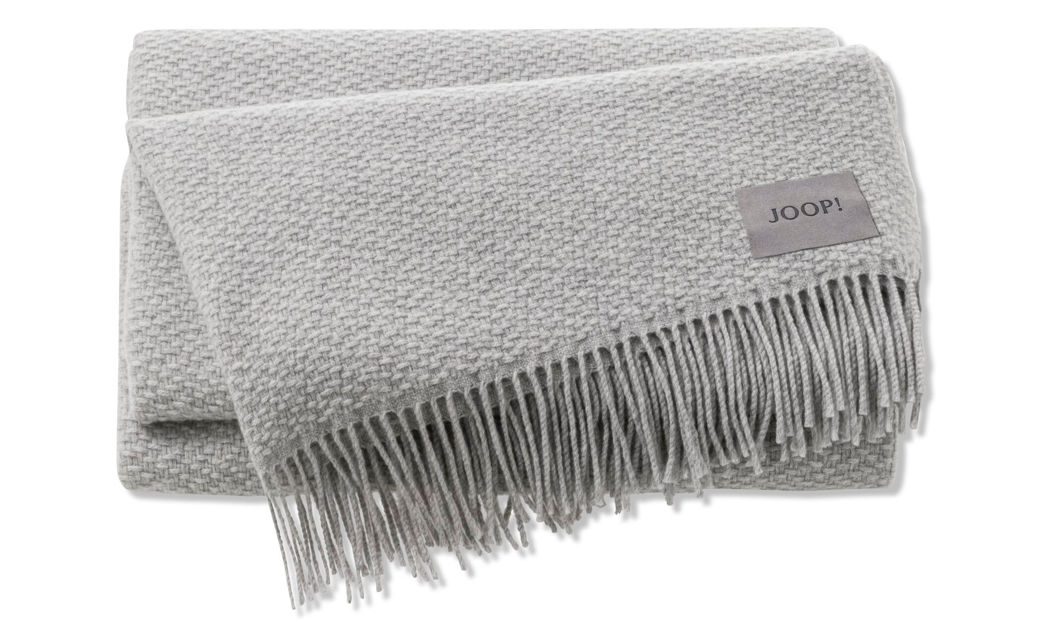 JOOP! FINE-WOVEN Plaid 130x190 cm, Silber