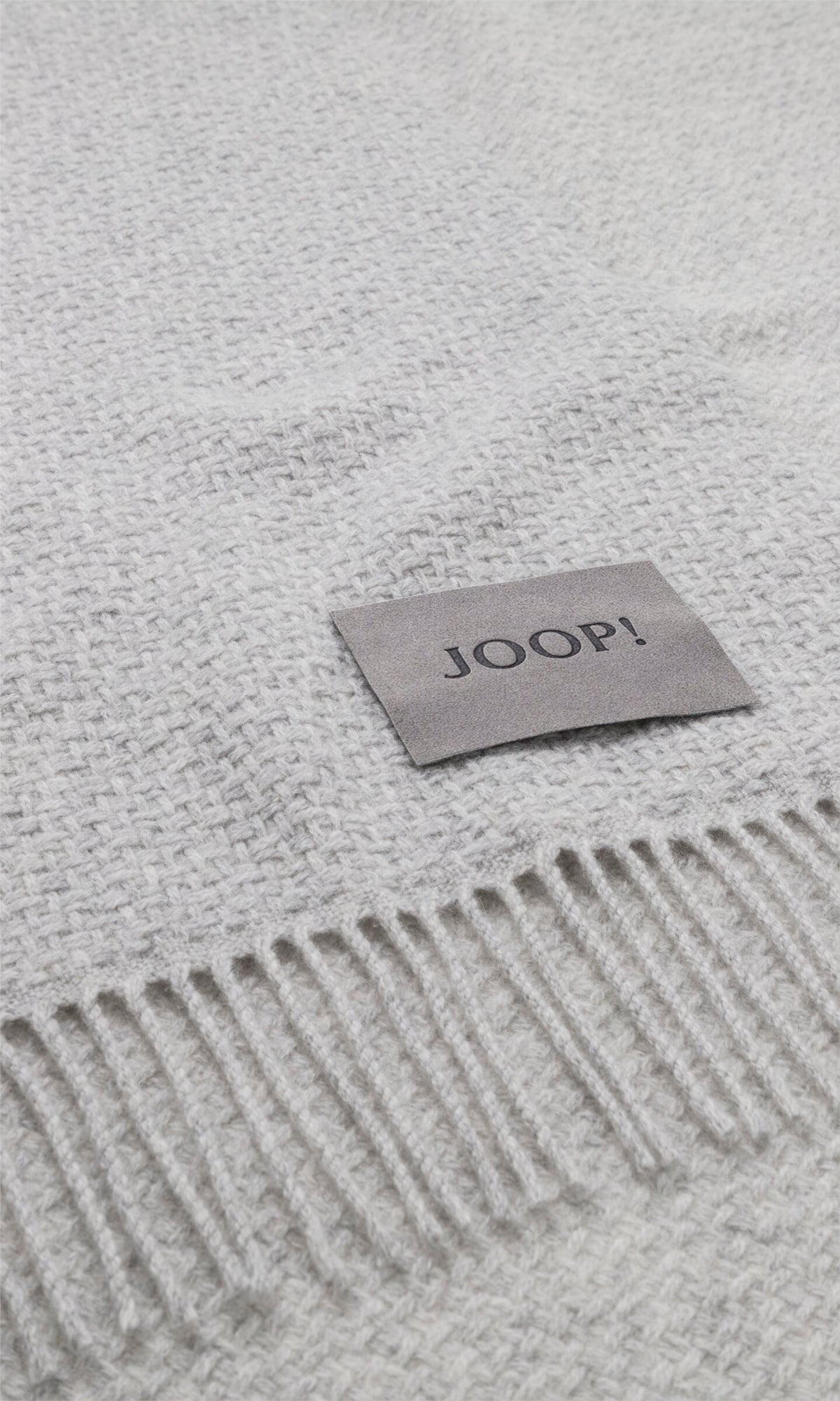 JOOP! FINE-WOVEN Plaid 130x190 cm, Silber