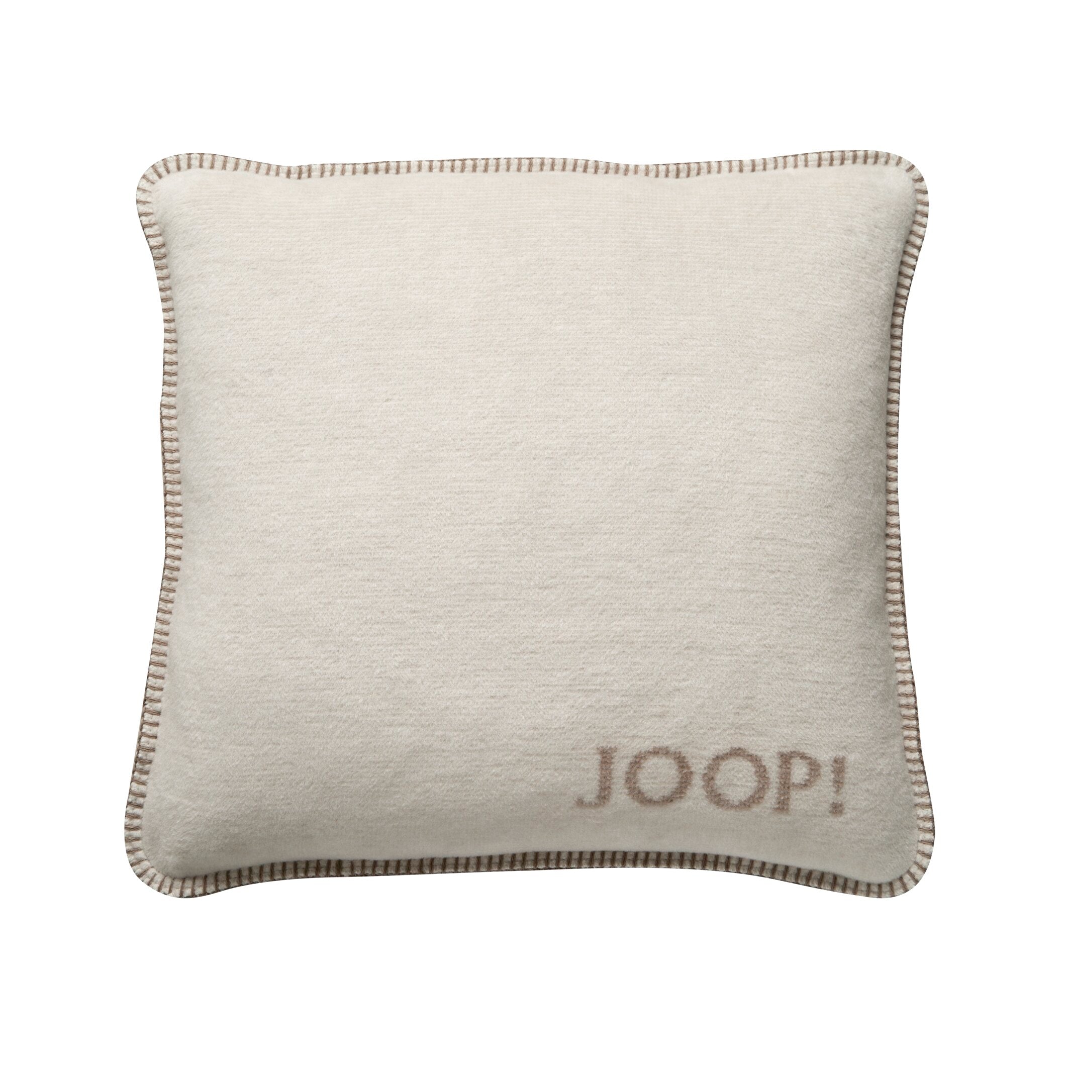 JOOP! MELANGE-DOUBLEFACE Kissen 50x50 cm, Natur-Sand