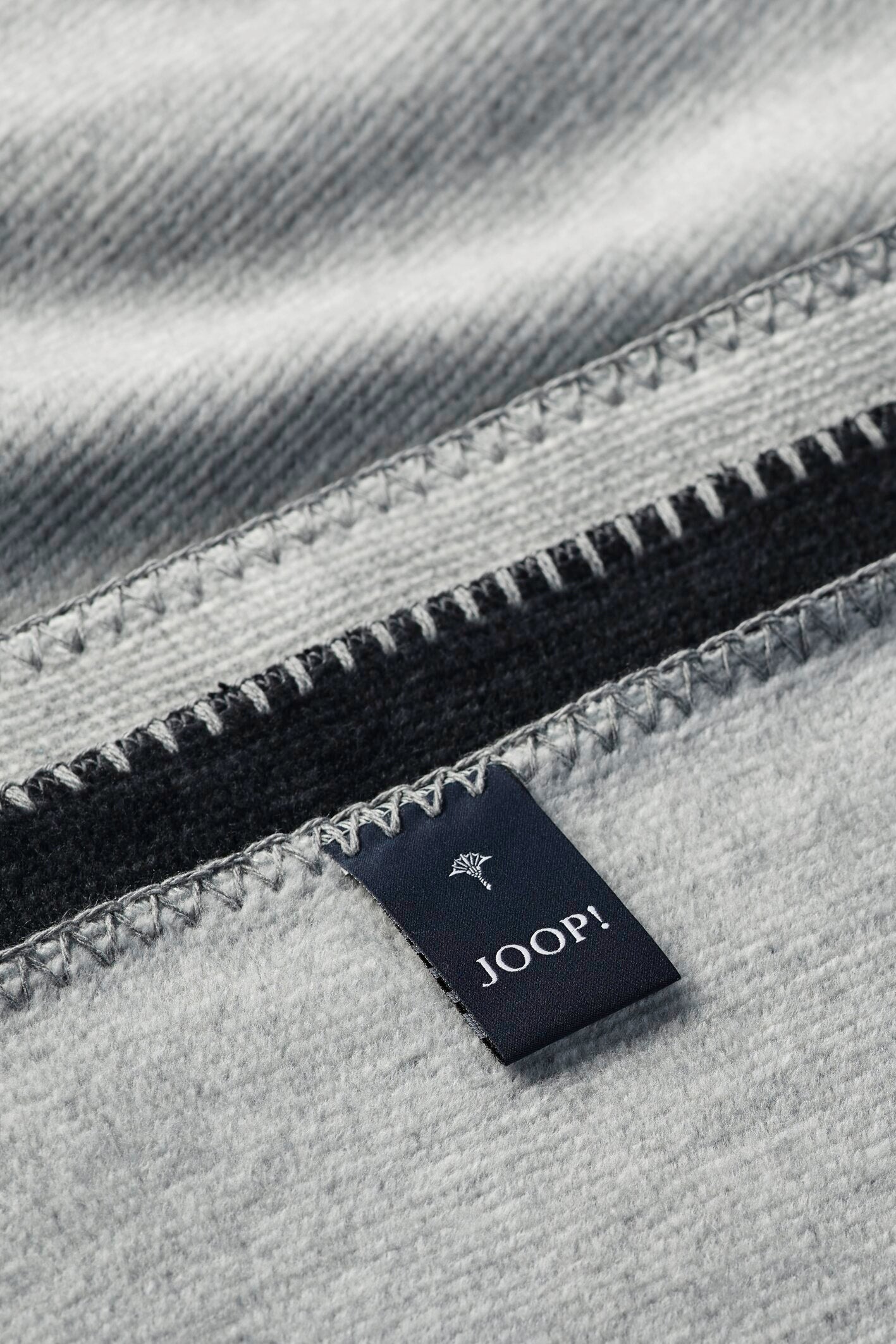 JOOP! MELANGE-DOUBLEFACE Wohndecke 150x200 cm, Anthrazit-Silber