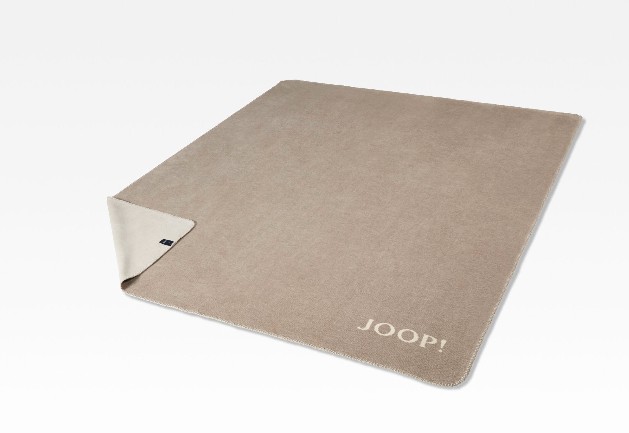 JOOP! MELANGE-DOUBLEFACE Wohndecke 150x200 cm, Sand-Natur