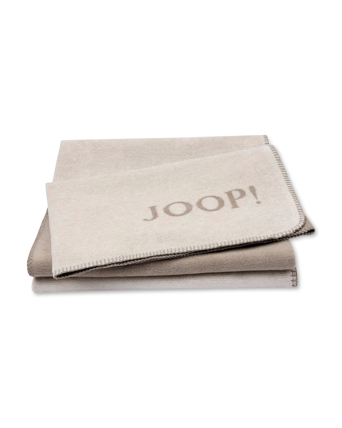 JOOP! MELANGE-DOUBLEFACE Wohndecke 150x200 cm, Natur-Sand
