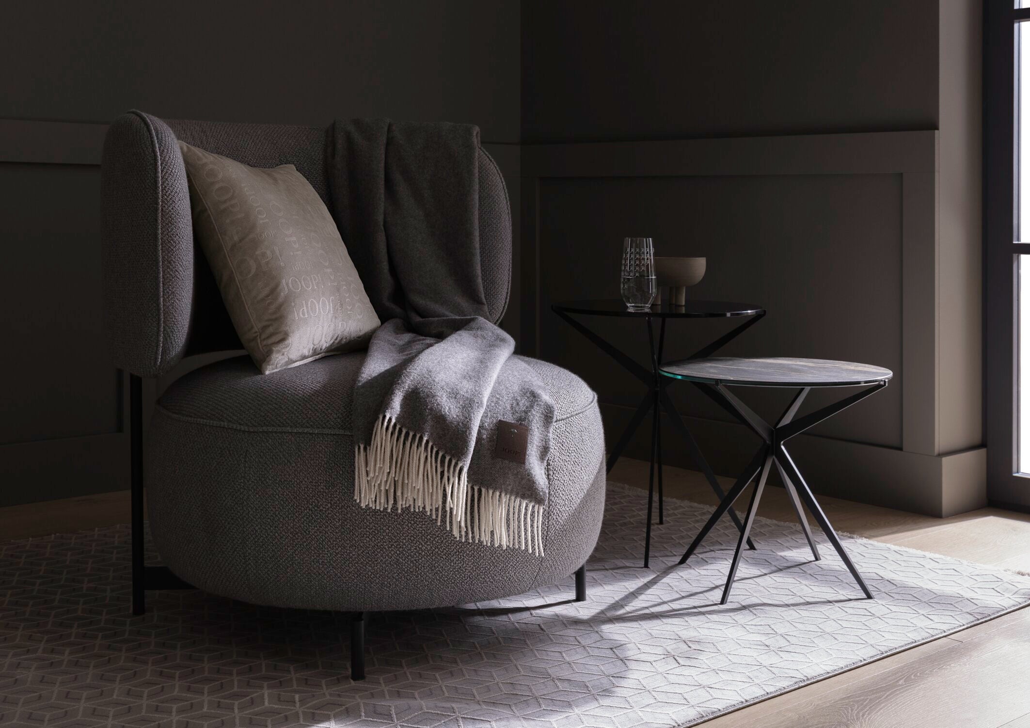 JOOP! NOBLE Plaid 140x200, Graphit