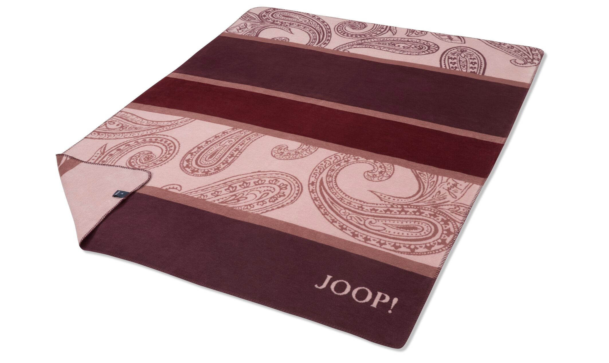 JOOP! PAISLEY STRIPES Wohndecke 150x200 cm, Rouge
