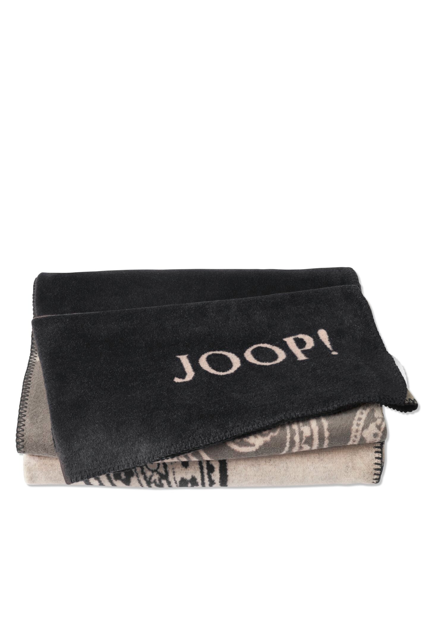 JOOP! PAISLEY STRIPES Wohndecke 150x200 cm, Schwarz