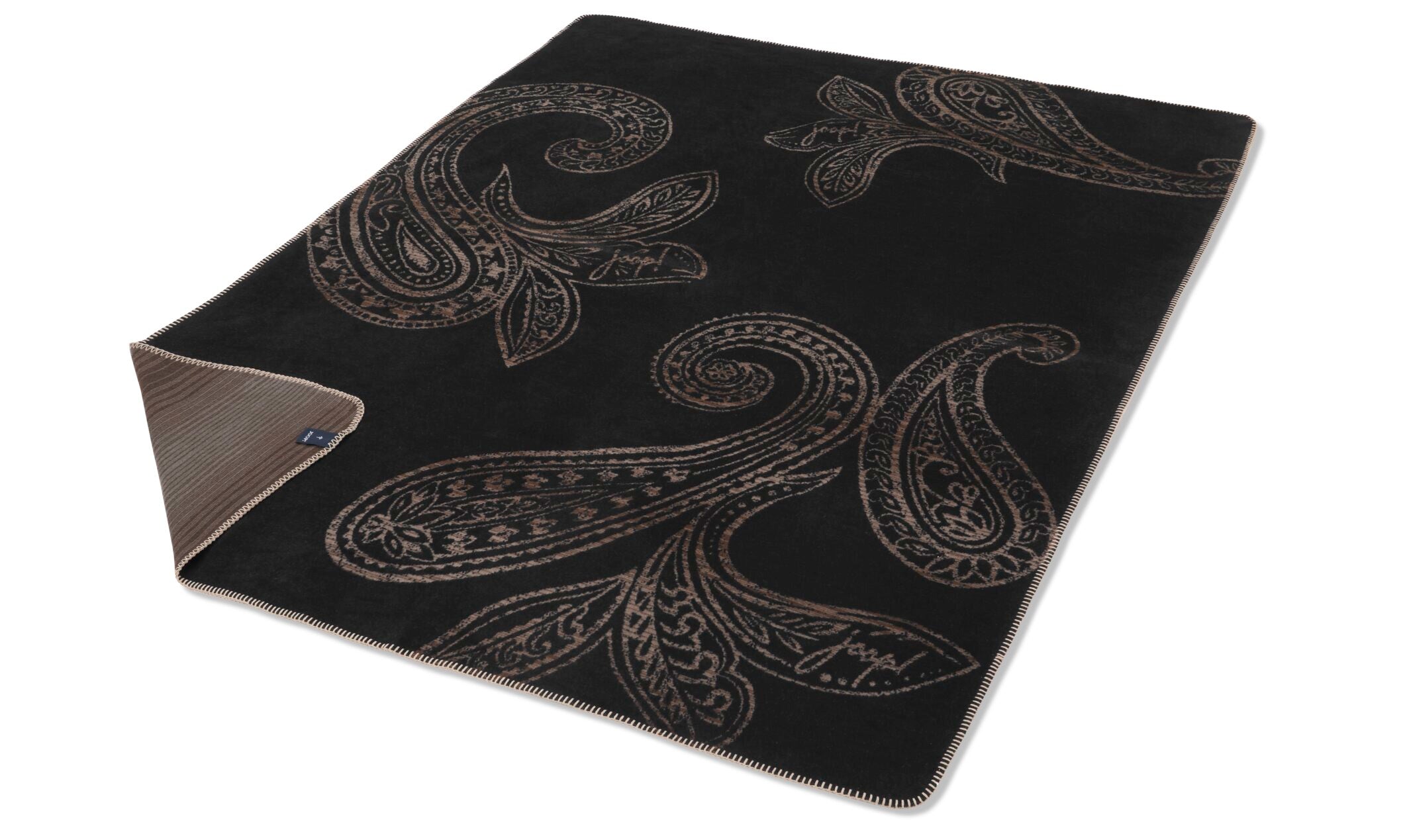JOOP! PAISLEY Wohndecke 150x200 cm, Schwarz