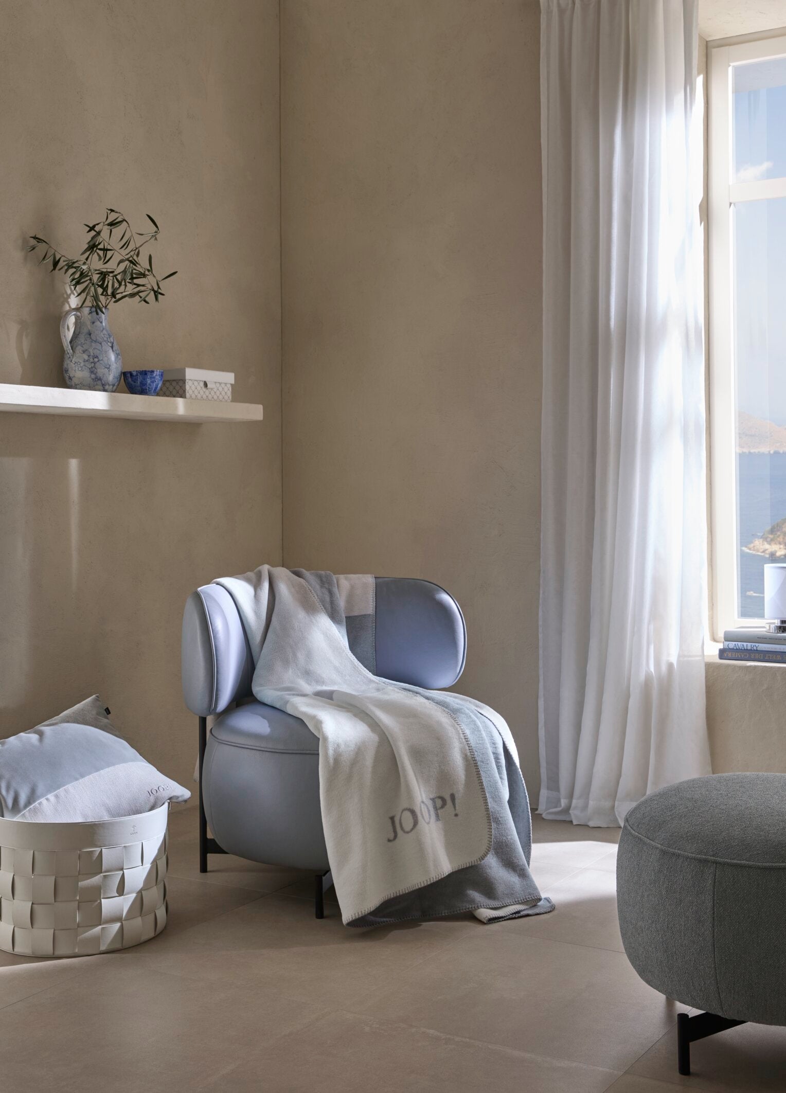 JOOP! SPLIT Wohndecke 150x200 cm, Stein