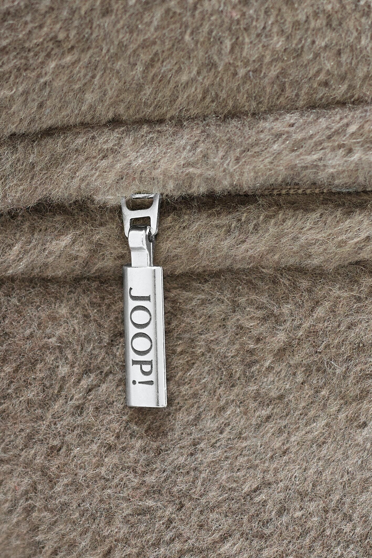 JOOP! UNI-DOUBLEFACE Kissen 50x50 cm, Anthrazit-Taupe