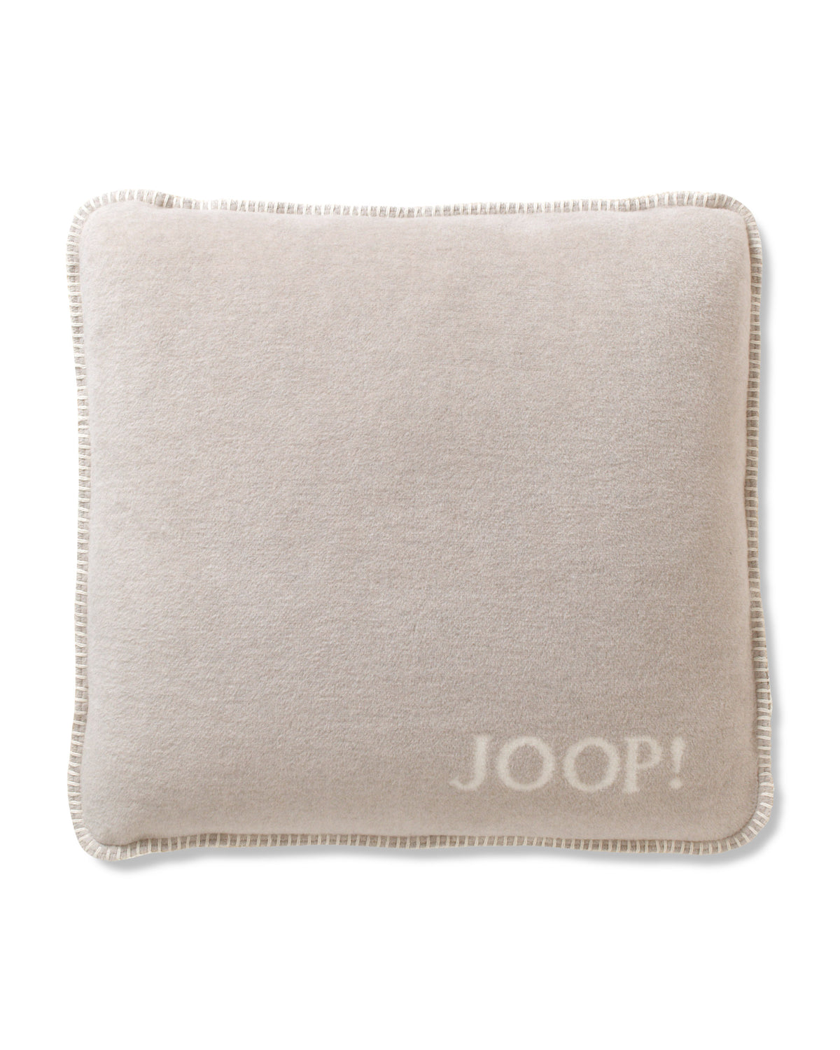 JOOP! UNI-DOUBLEFACE Kissen 50x50 cm, Feder-Ecru