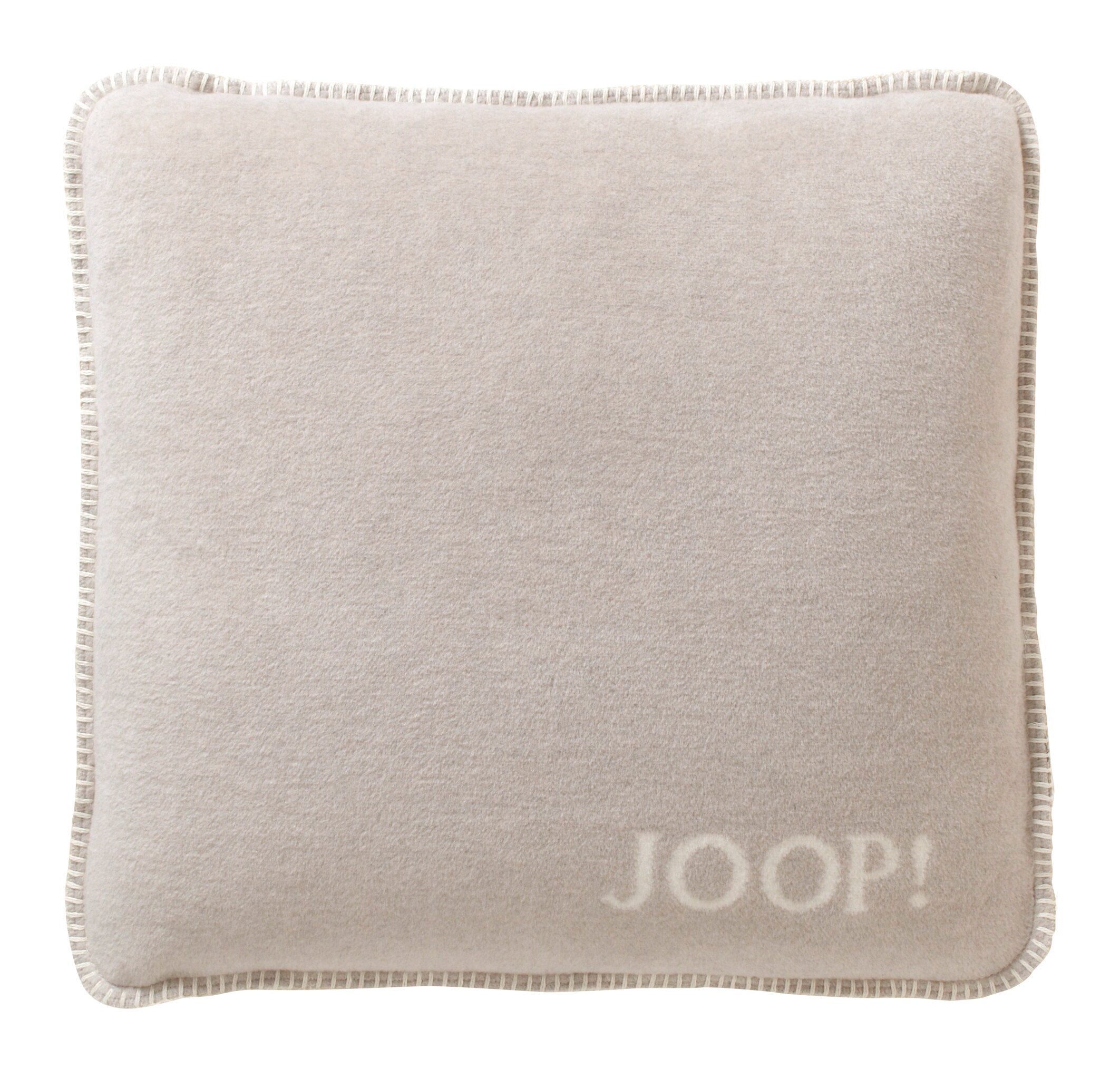 JOOP! UNI-DOUBLEFACE Kissen 50x50 cm, Feder-Ecru