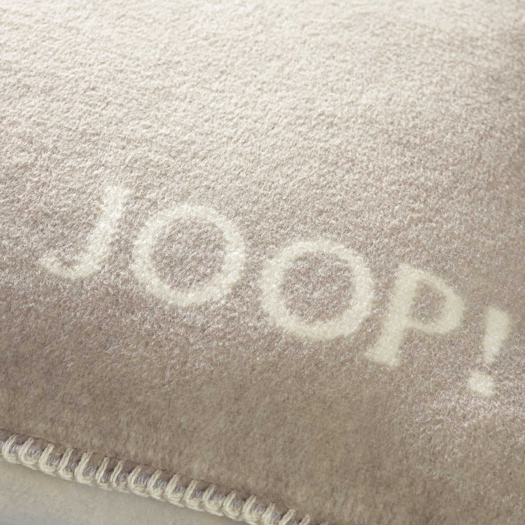 JOOP! UNI-DOUBLEFACE Kissen 50x50 cm, Feder-Ecru