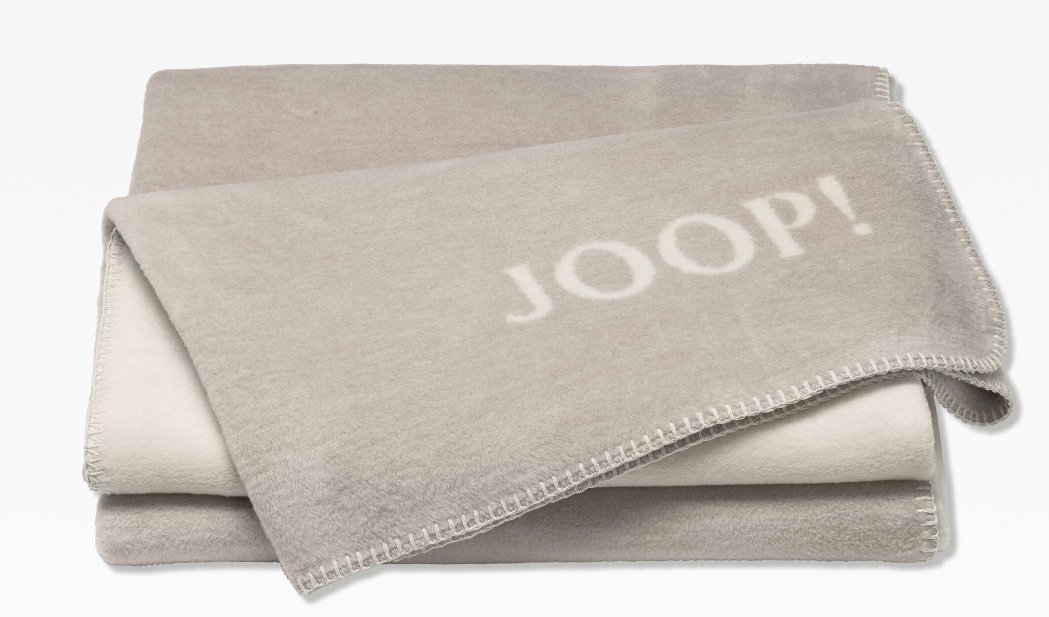 JOOP! UNI-DOUBLEFACE Wohndecke 150x200 cm, Sand-Pergament