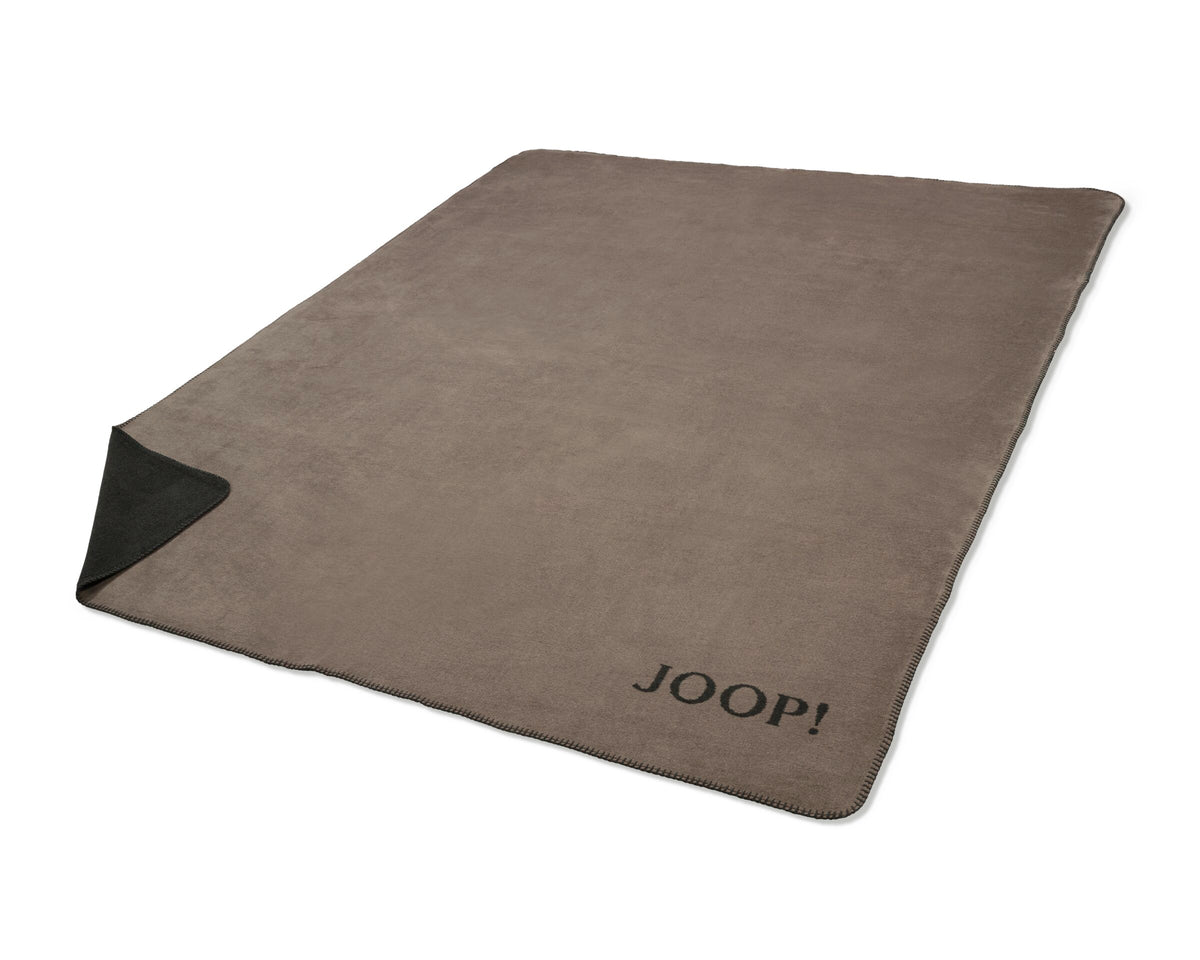 JOOP! UNI-DOUBLEFACE Wohndecke 150x200 cm, Taupe-Anthrazit