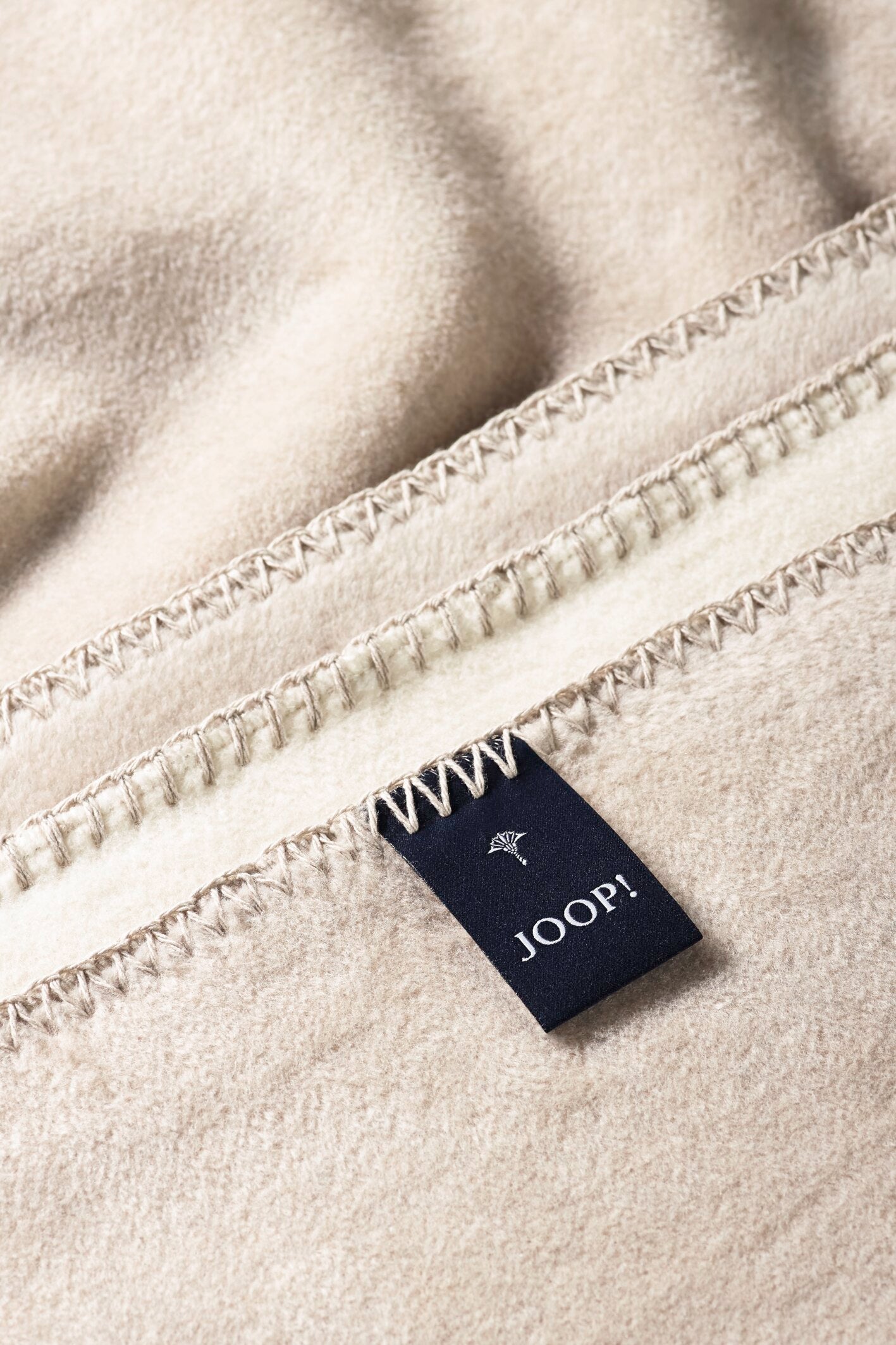 JOOP! UNI-DOUBLEFACE Wohndecke 150x200 cm, Ecru-Feder