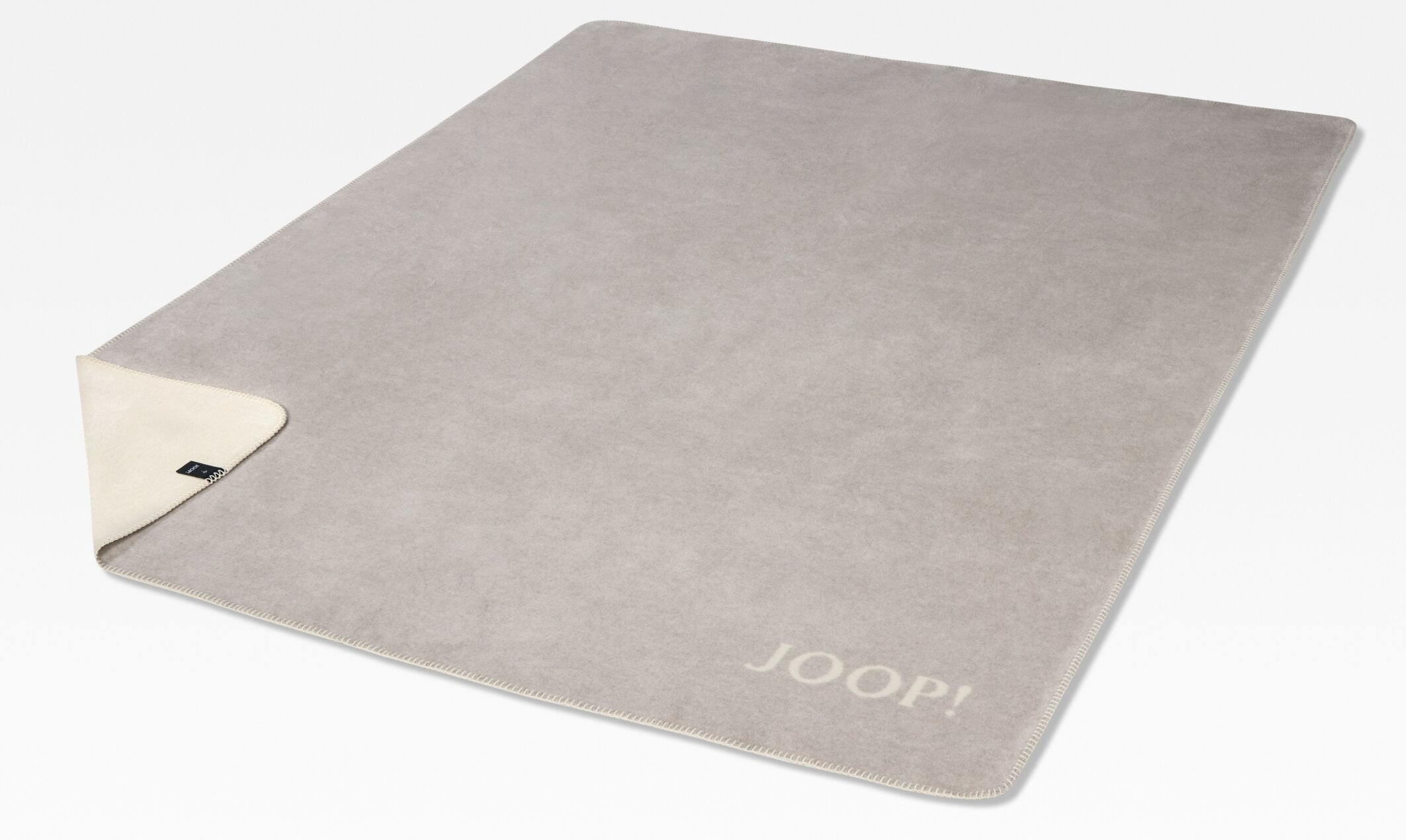JOOP! UNI-DOUBLEFACE Wohndecke 150x200 cm, Rauch-Ecru