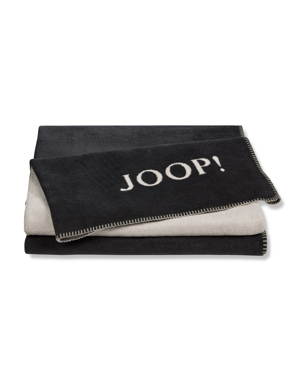 JOOP! UNI-DOUBLEFACE Wohndecke 150x200 cm, Anthrazit-Ash