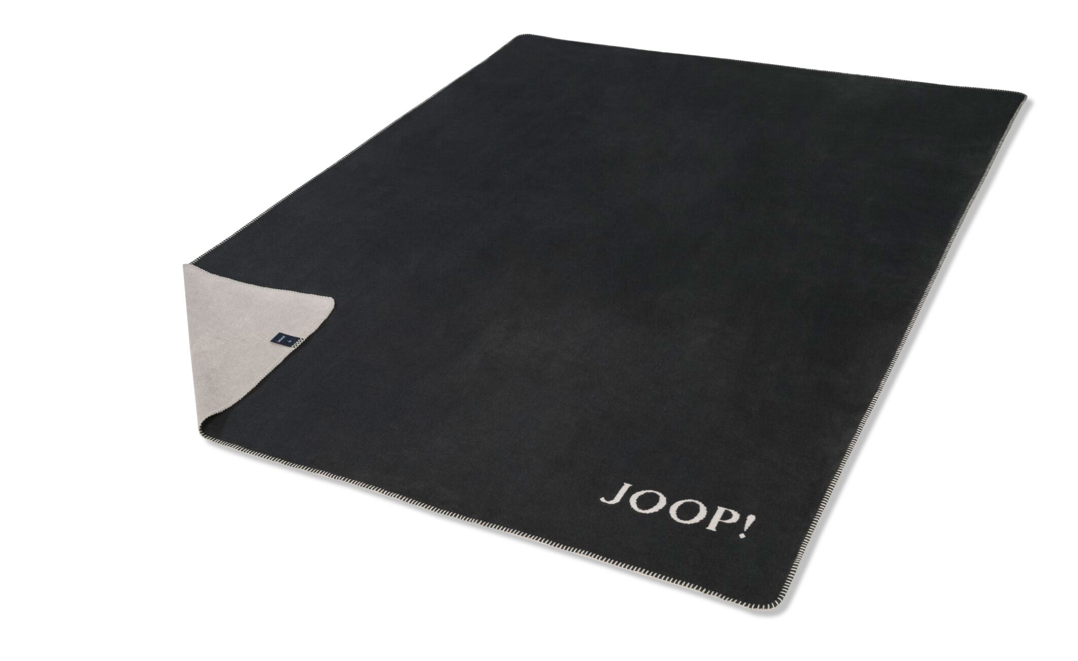 JOOP! UNI-DOUBLEFACE Wohndecke 150x200 cm, Anthrazit-Ash