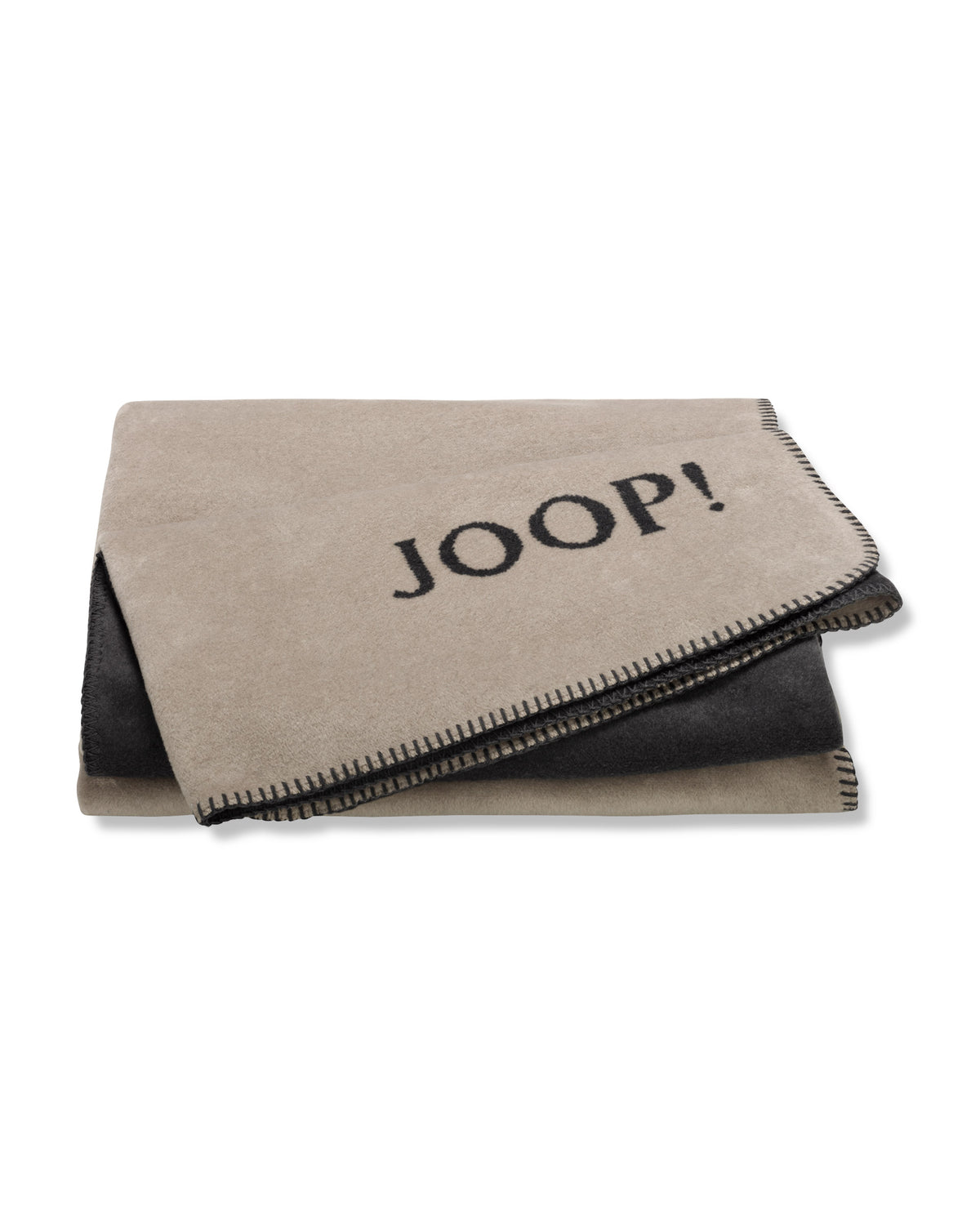 JOOP! UNI-DOUBLEFACE Wohndecke 150x200cm, Stein-Anthrazit