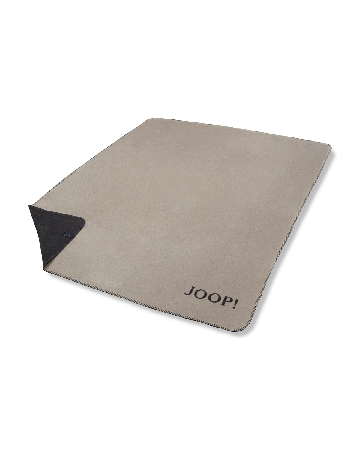 JOOP! UNI-DOUBLEFACE Wohndecke 150x200cm, Stein-Anthrazit