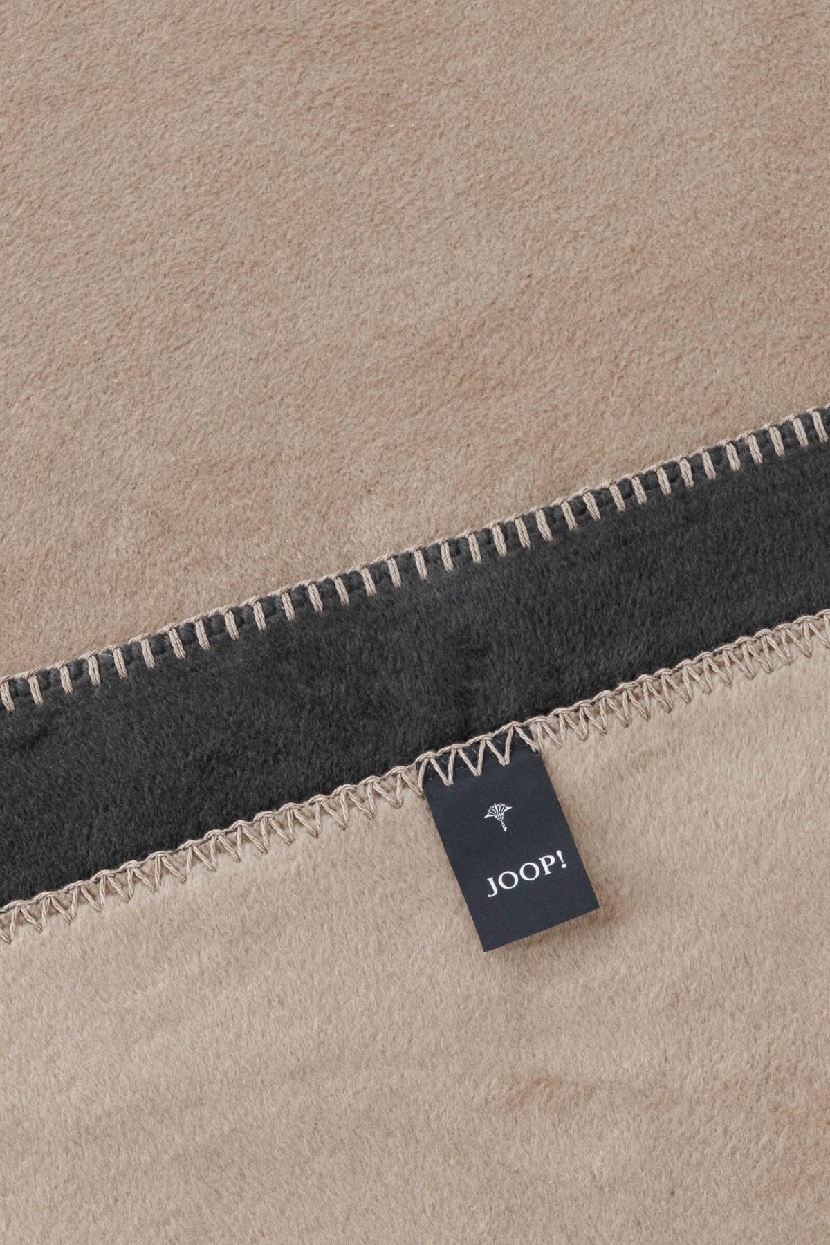 JOOP! UNI-DOUBLEFACE Wohndecke 150x200 cm, Anthrazit-Karamell