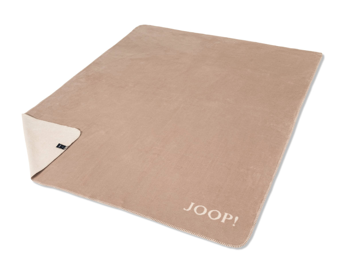 JOOP! UNI-DOUBLEFACE Wohndecke 150x200 cm, Nude-Pergament