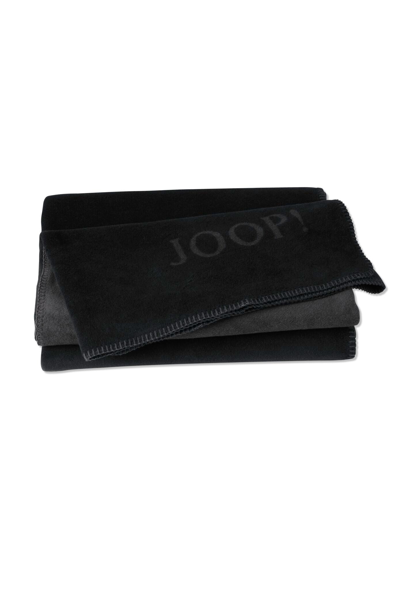 JOOP! UNI-DOUBLEFACE Wohndecke 150x200 cm, Schwarz-Anthrazit