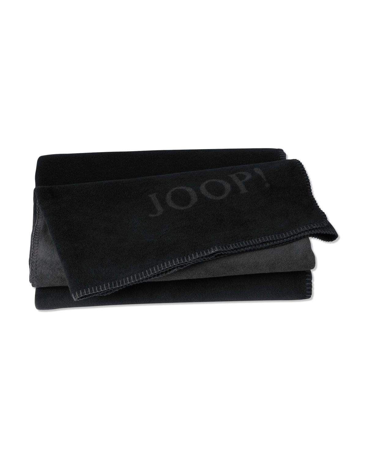 JOOP! UNI-DOUBLEFACE Wohndecke 150x200 cm, Schwarz-Anthrazit