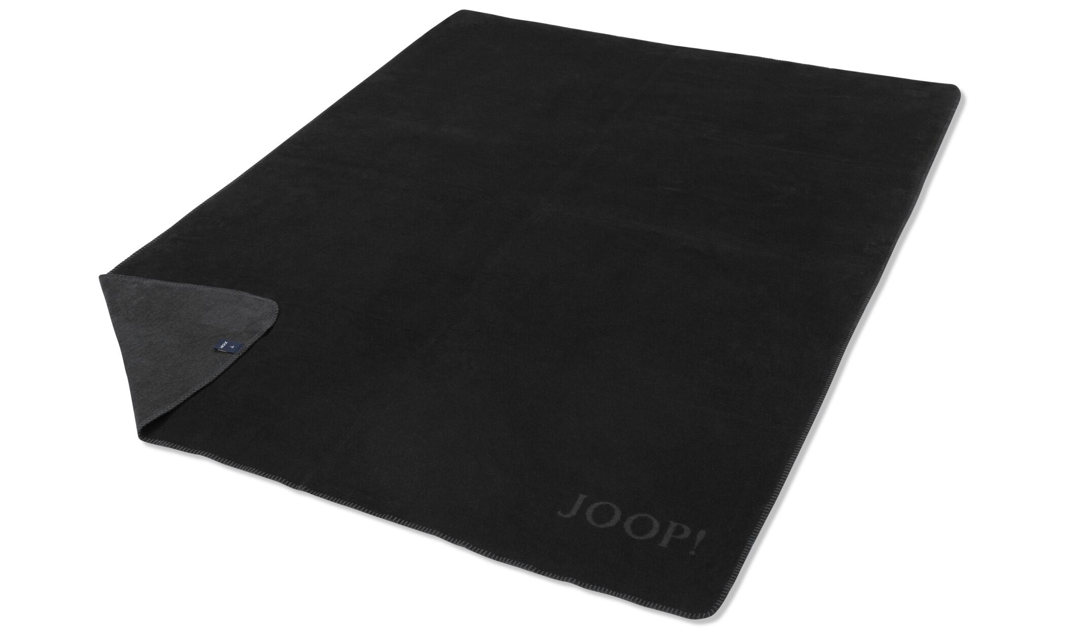 JOOP! UNI-DOUBLEFACE Wohndecke 150x200 cm, Schwarz-Anthrazit