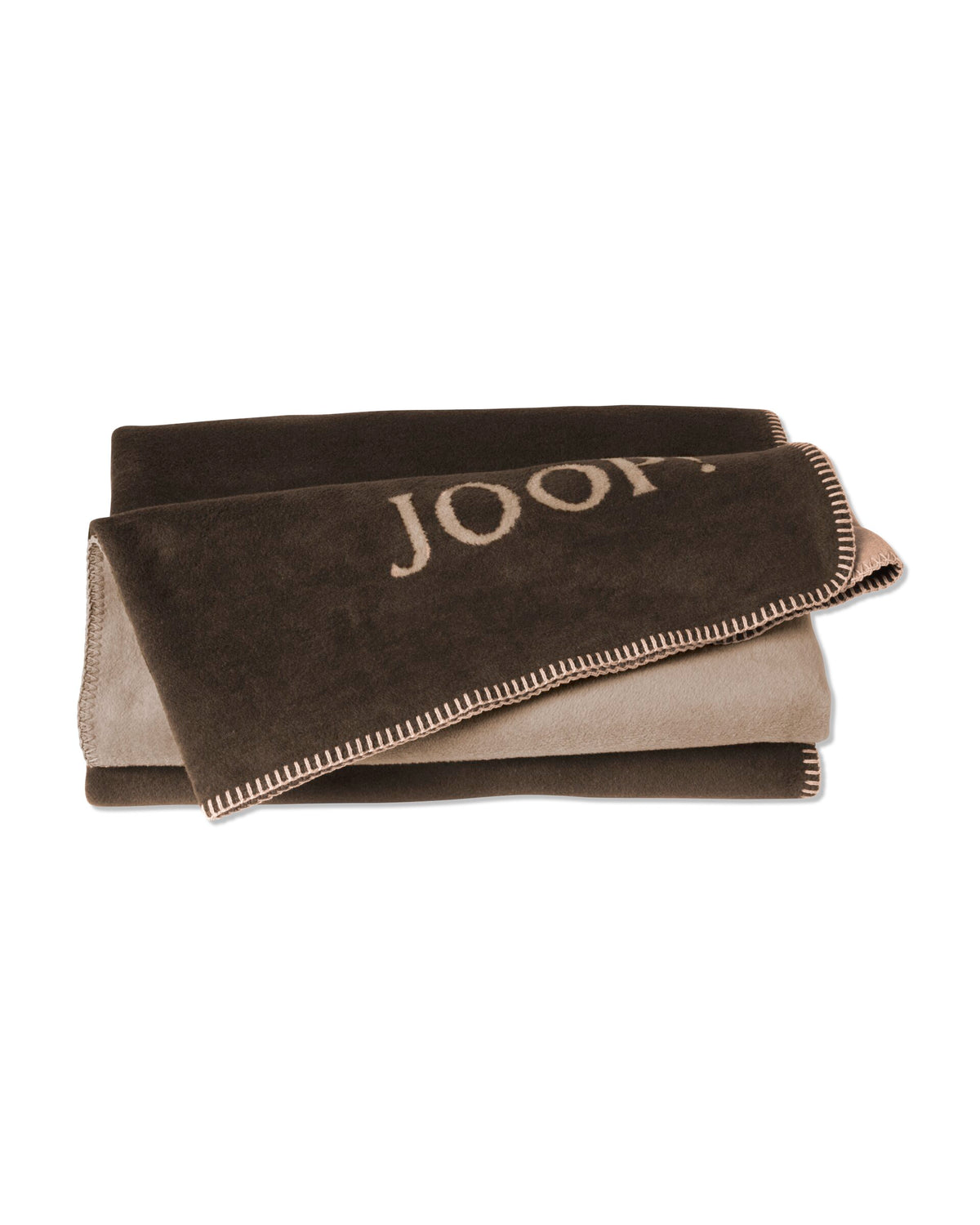 JOOP! UNI-DOUBLEFACE Wohndecke 150x200 cm, Mokka-Taupe
