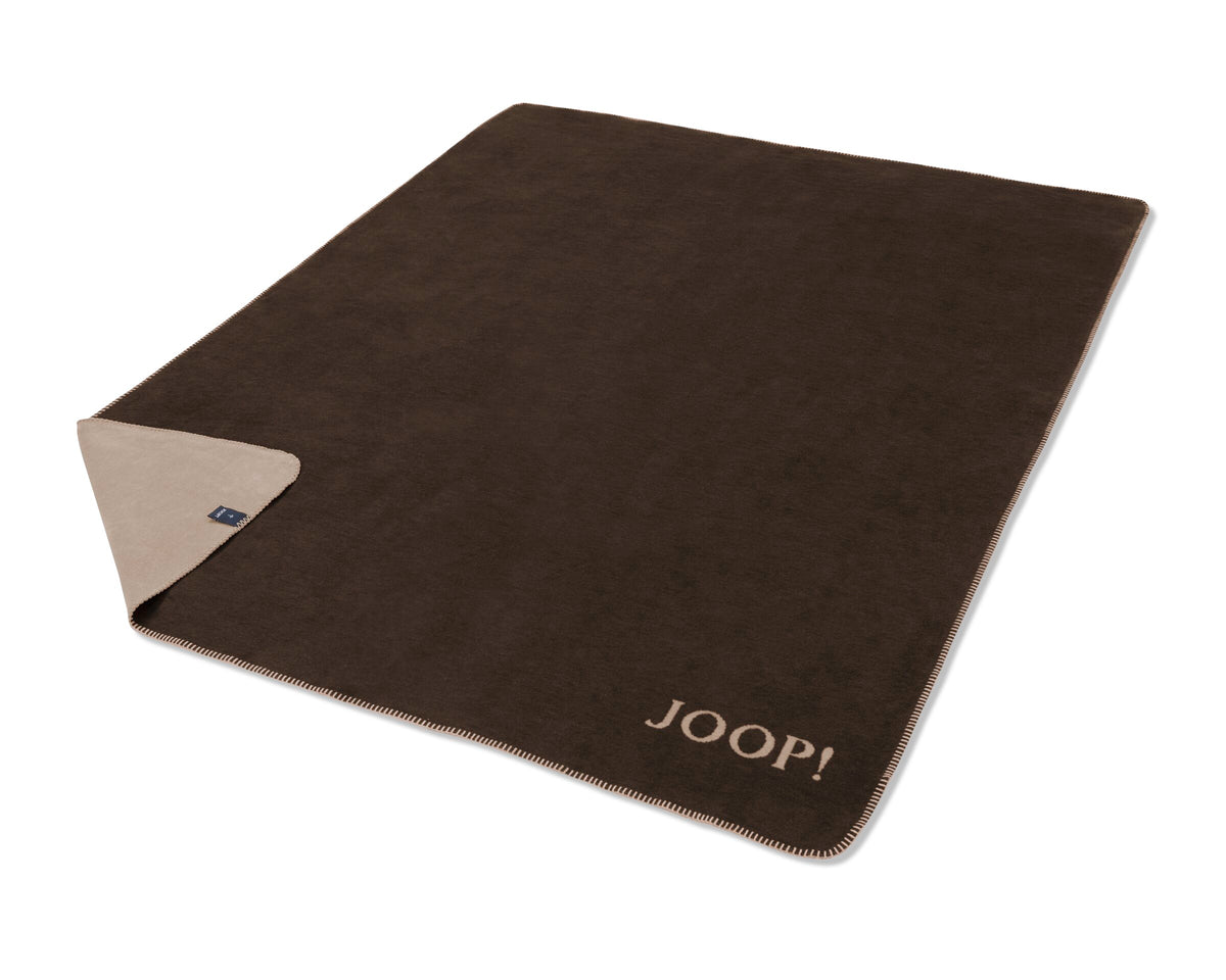 JOOP! UNI-DOUBLEFACE Wohndecke 150x200 cm, Mokka-Taupe
