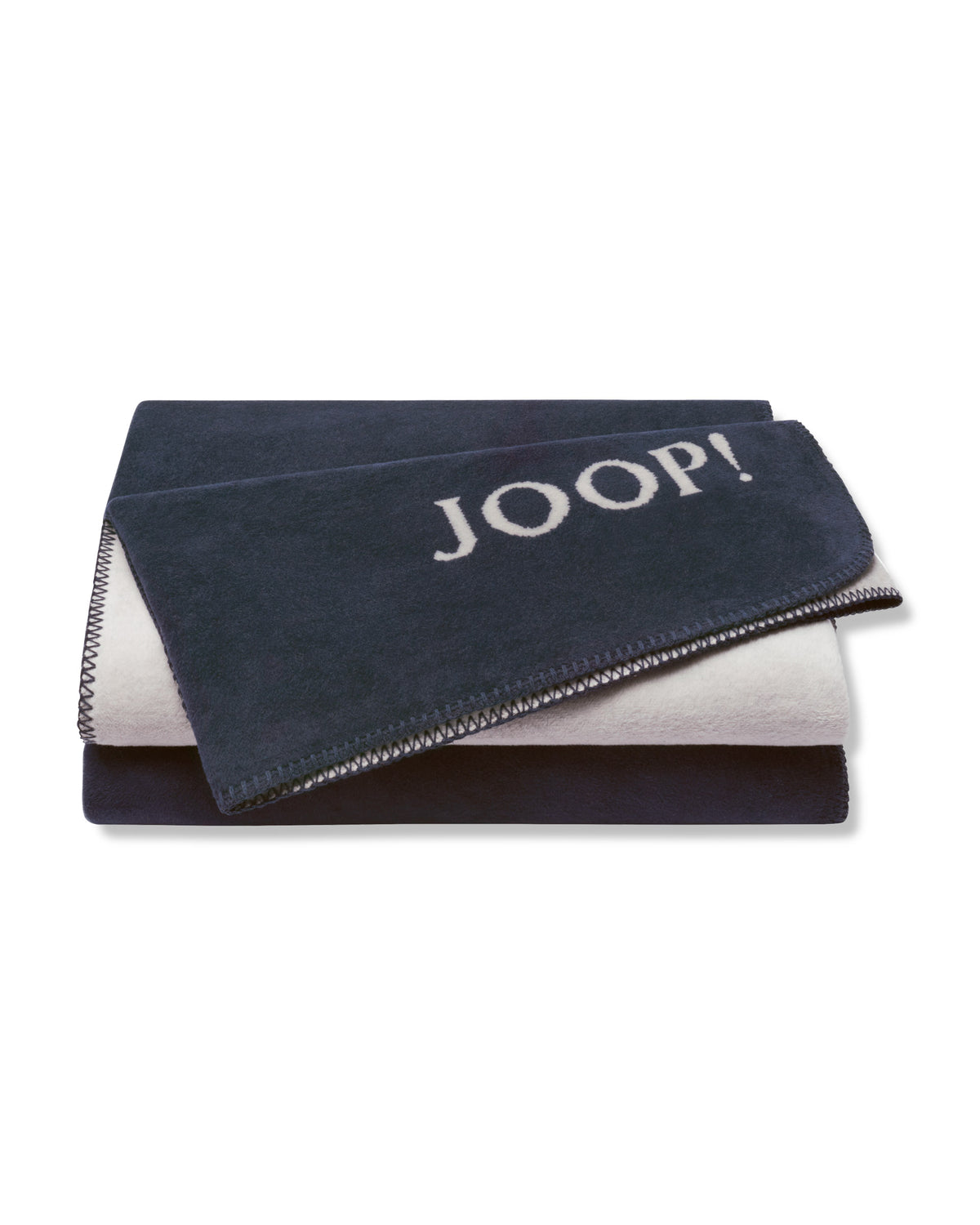 JOOP! UNI-DOUBLEFACE Wohndecke 150x200 cm, Marine-Rauch