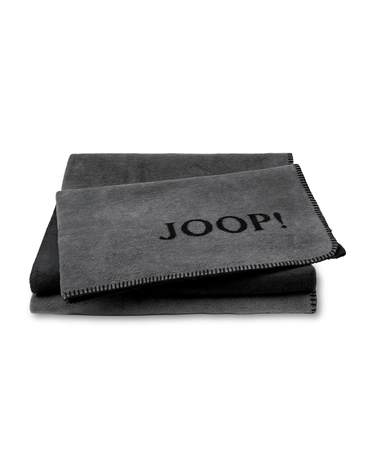 JOOP! UNI-DOUBLEFACE Wohndecke 150x200 cm, Graphit-Schwarz